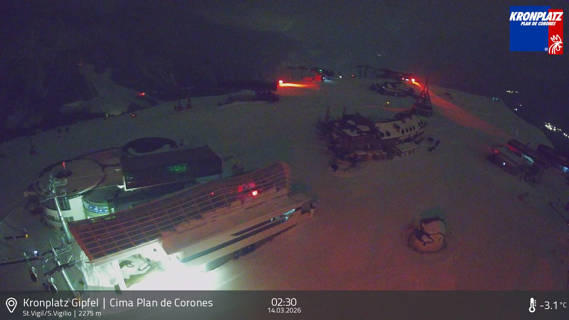 Archived image Webcam Kronplatz - San Vigilio, South Tyrol