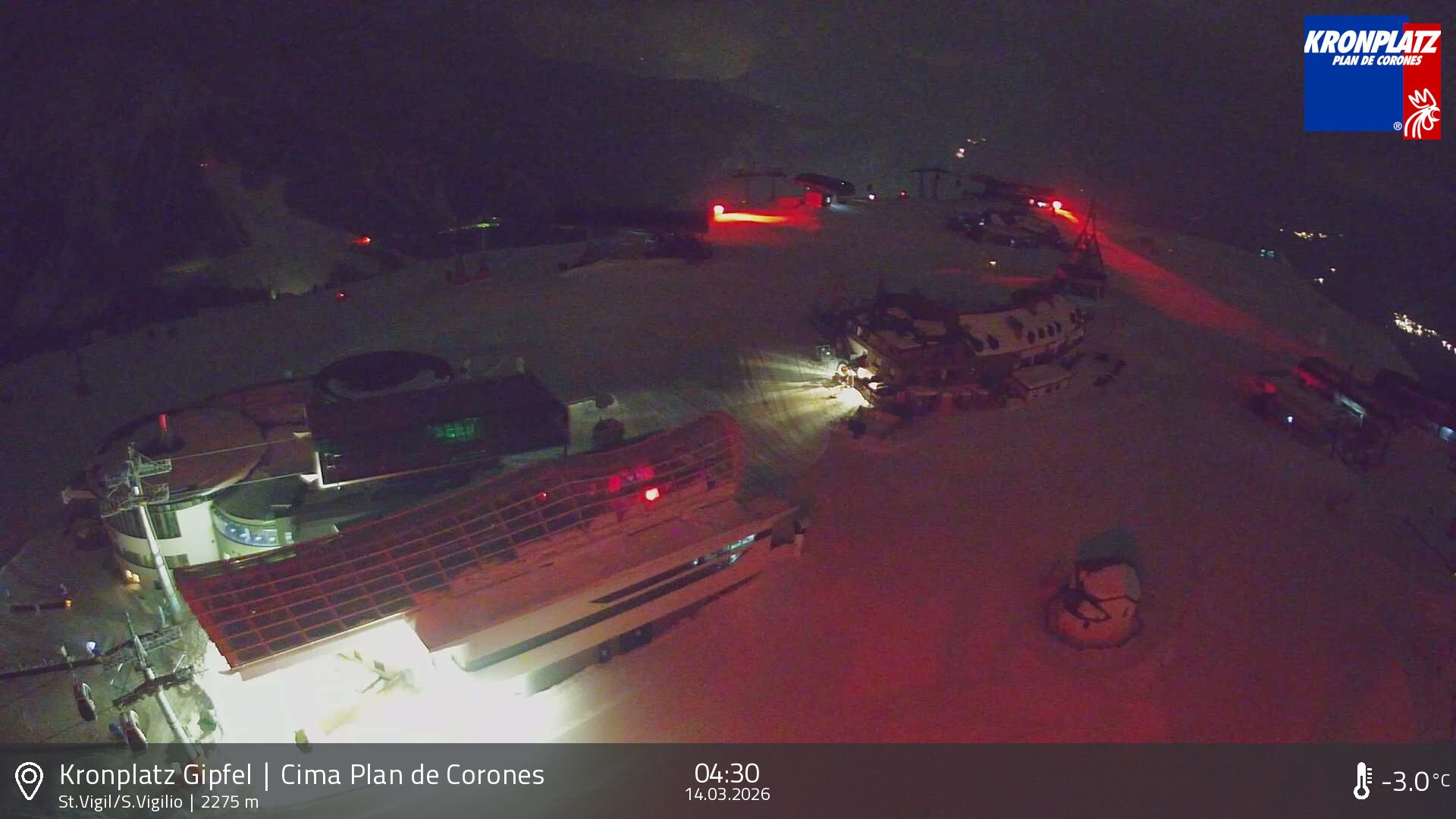 Archived image Webcam Kronplatz - San Vigilio, South Tyrol