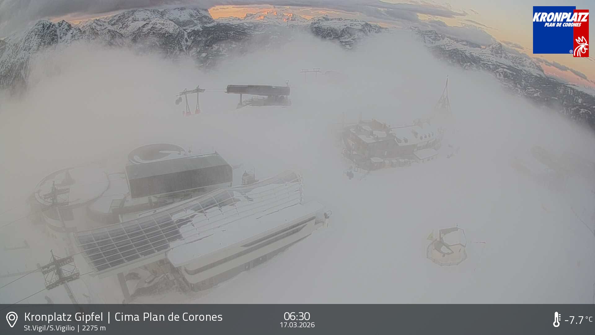 Archiv Foto Webcam Kronplatz - St. Vigil, Südtirol
