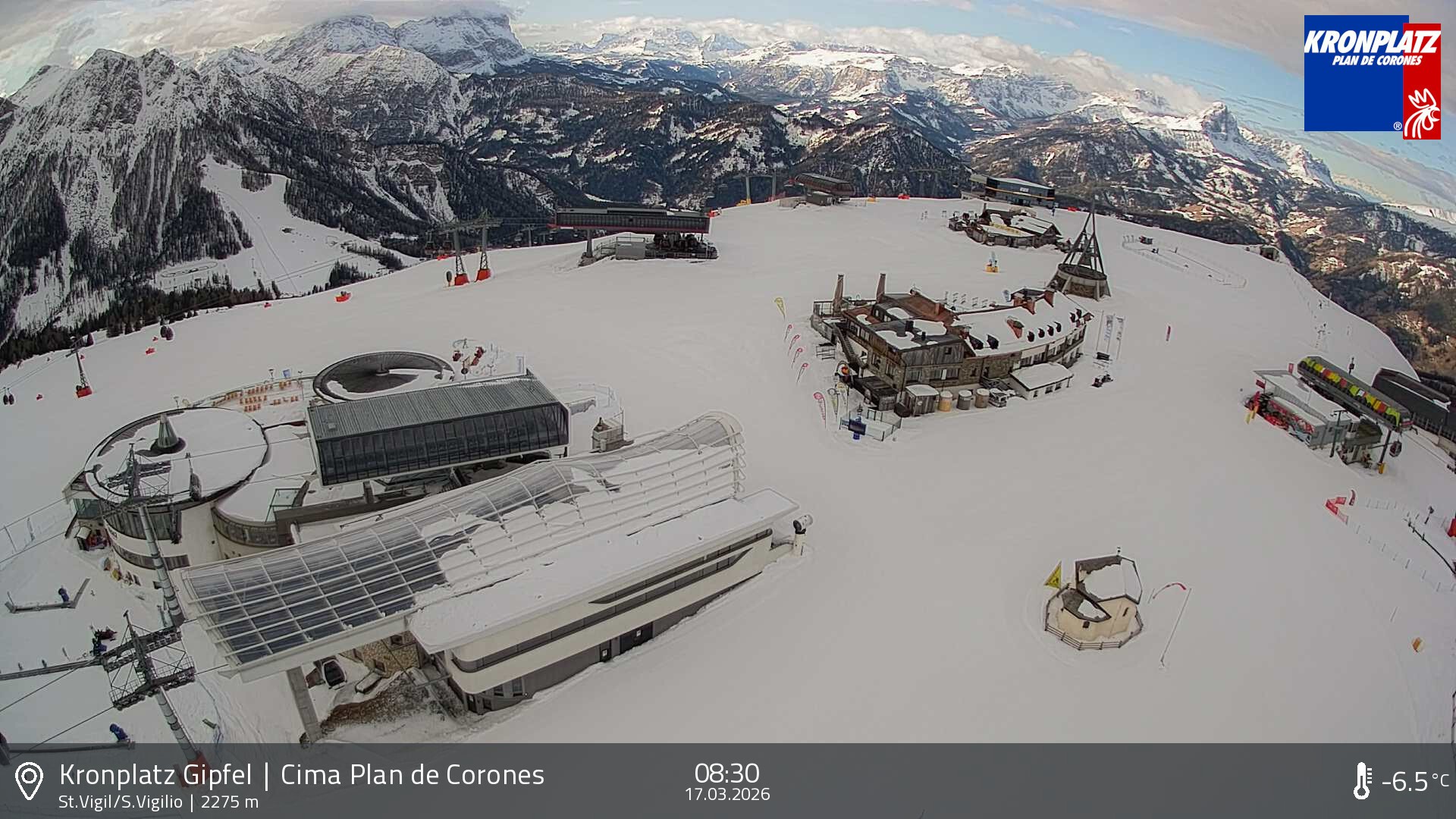 Archiv Foto Webcam Kronplatz - St. Vigil, Südtirol