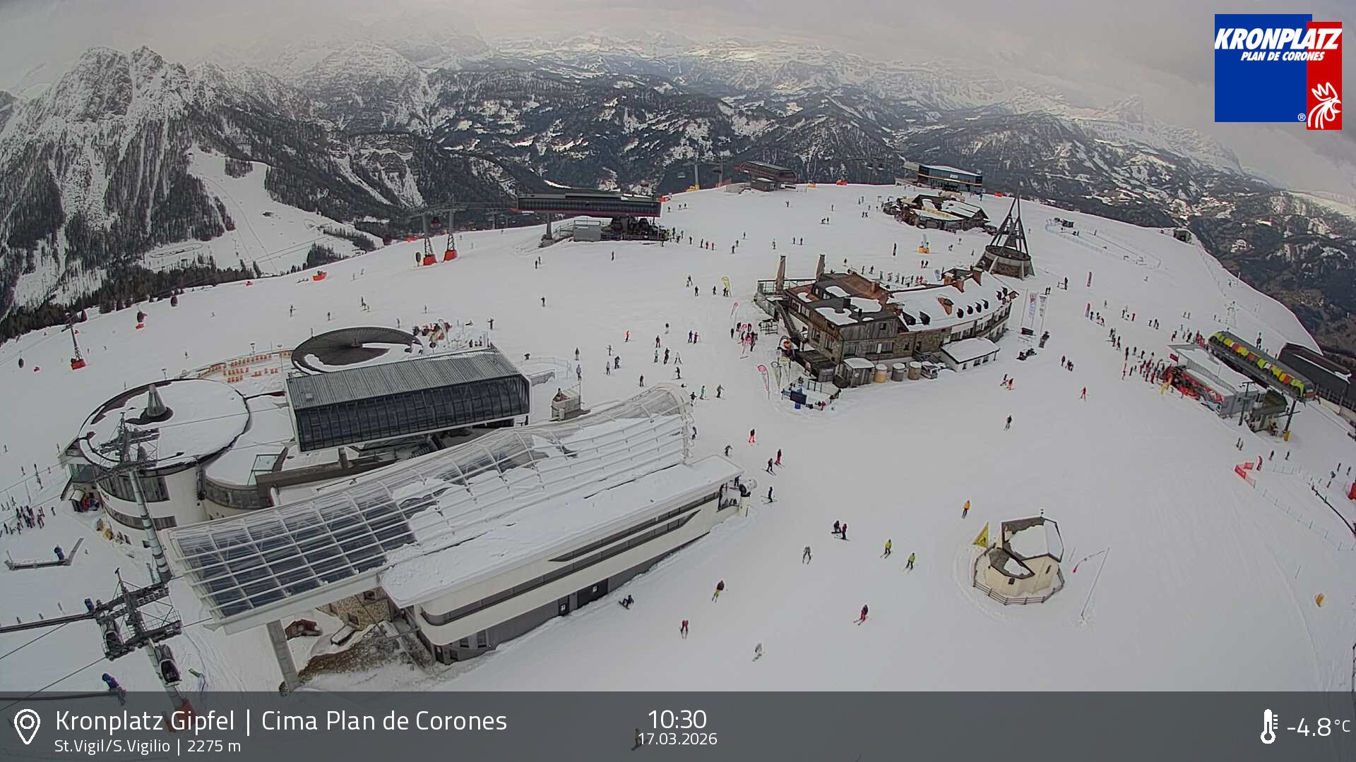 Archiv Foto Webcam Kronplatz - St. Vigil, Südtirol