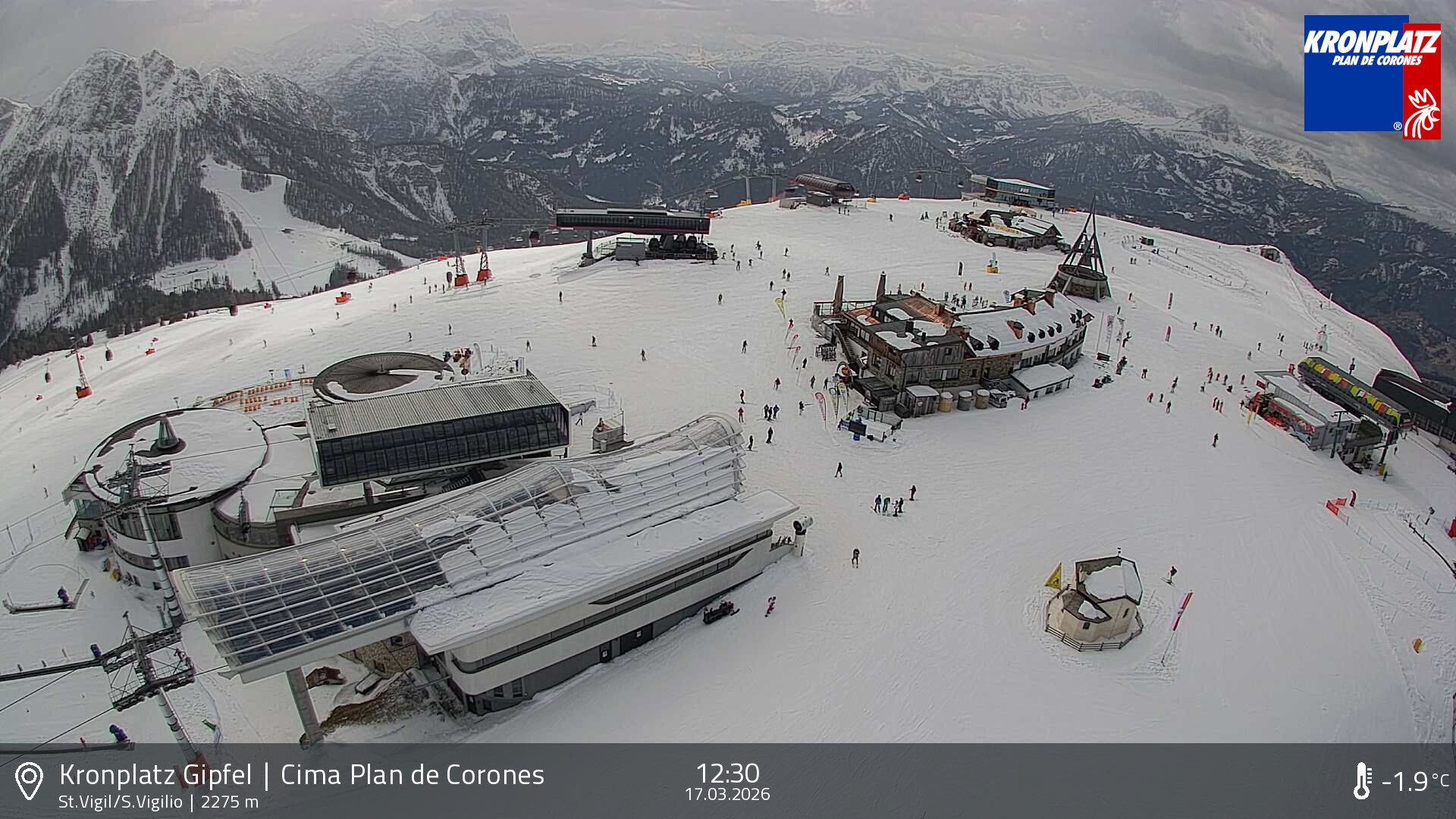 Archiv Foto Webcam Kronplatz - St. Vigil, Südtirol