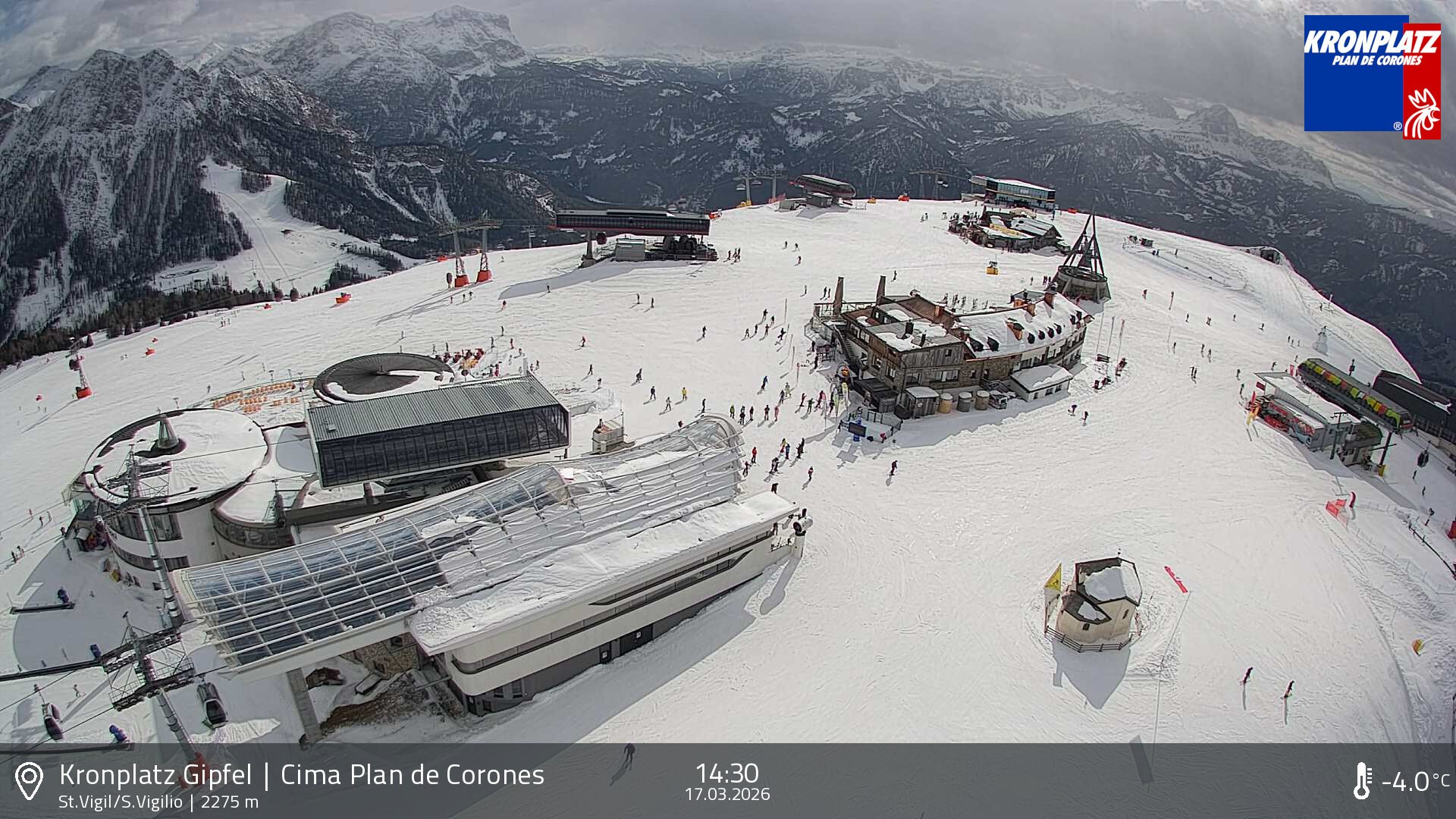 Archiv Foto Webcam Kronplatz - St. Vigil, Südtirol