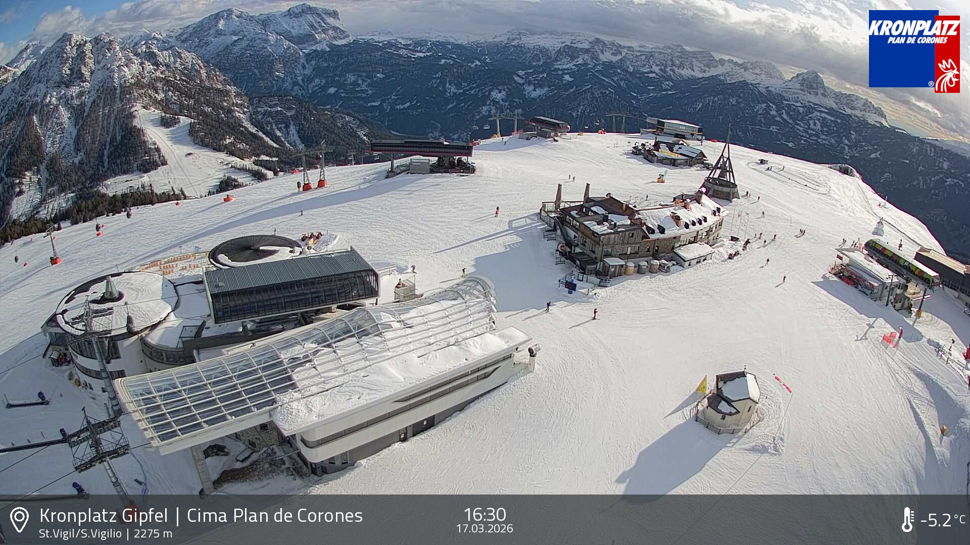 Archiv Foto Webcam Kronplatz - St. Vigil, Südtirol