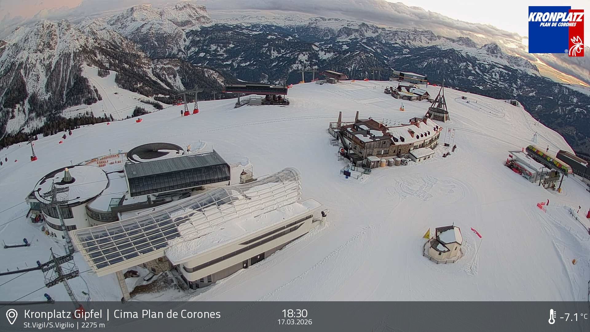 Archiv Foto Webcam Kronplatz - St. Vigil, Südtirol