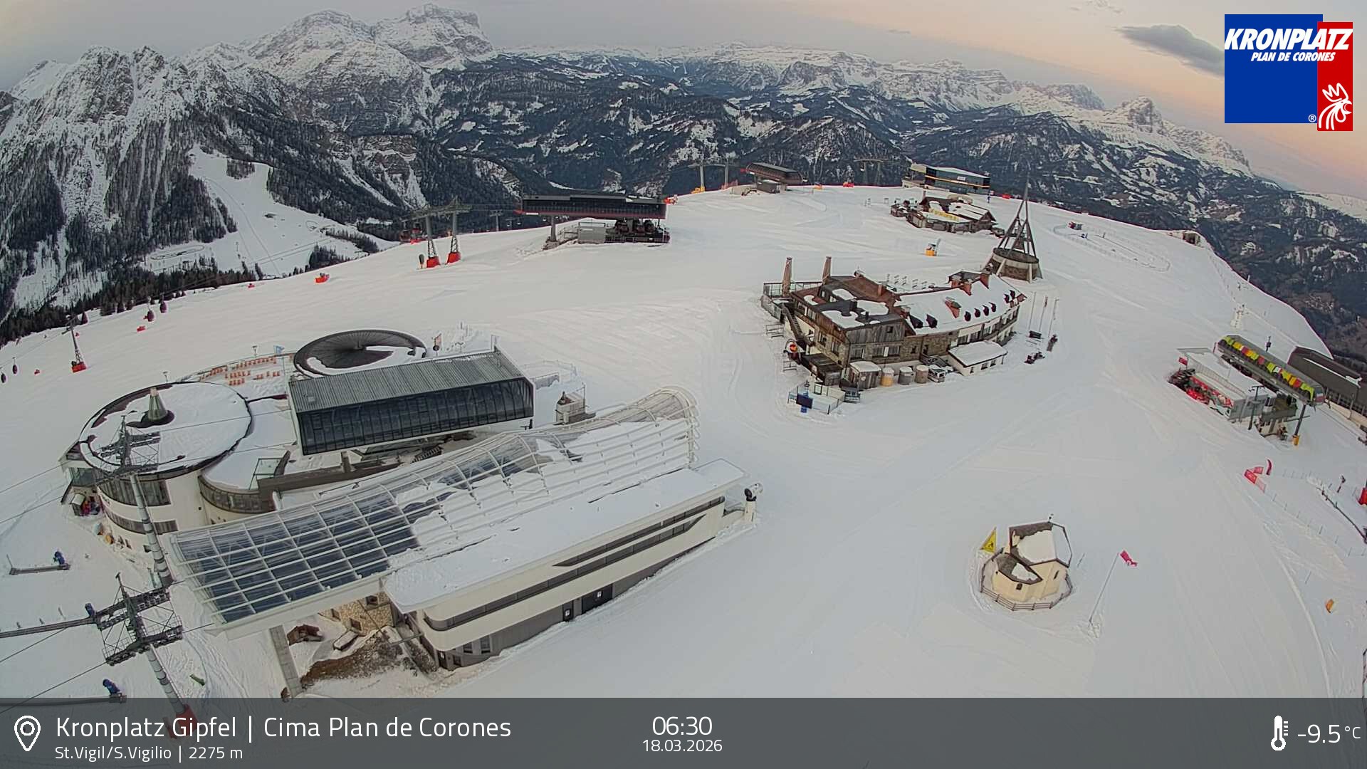 Archiv Foto Webcam Kronplatz - St. Vigil, Südtirol