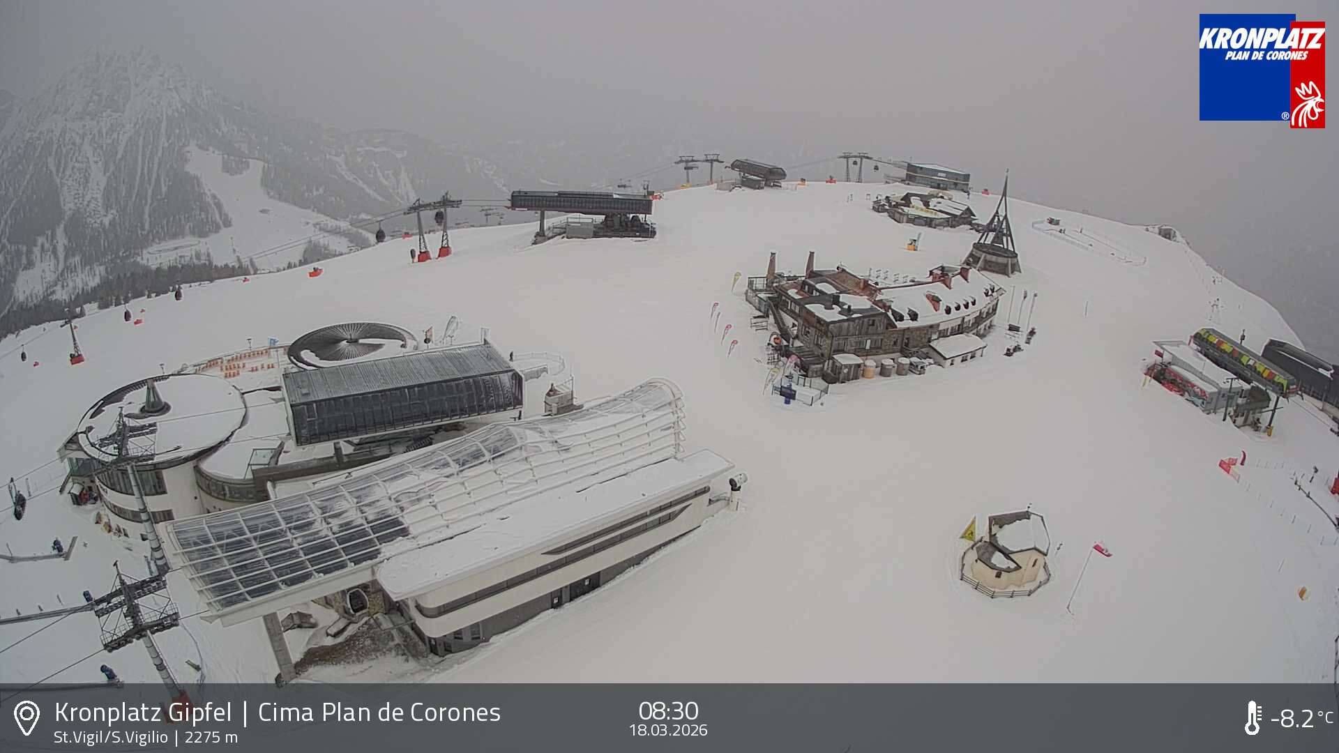 Archiv Foto Webcam Kronplatz - St. Vigil, Südtirol