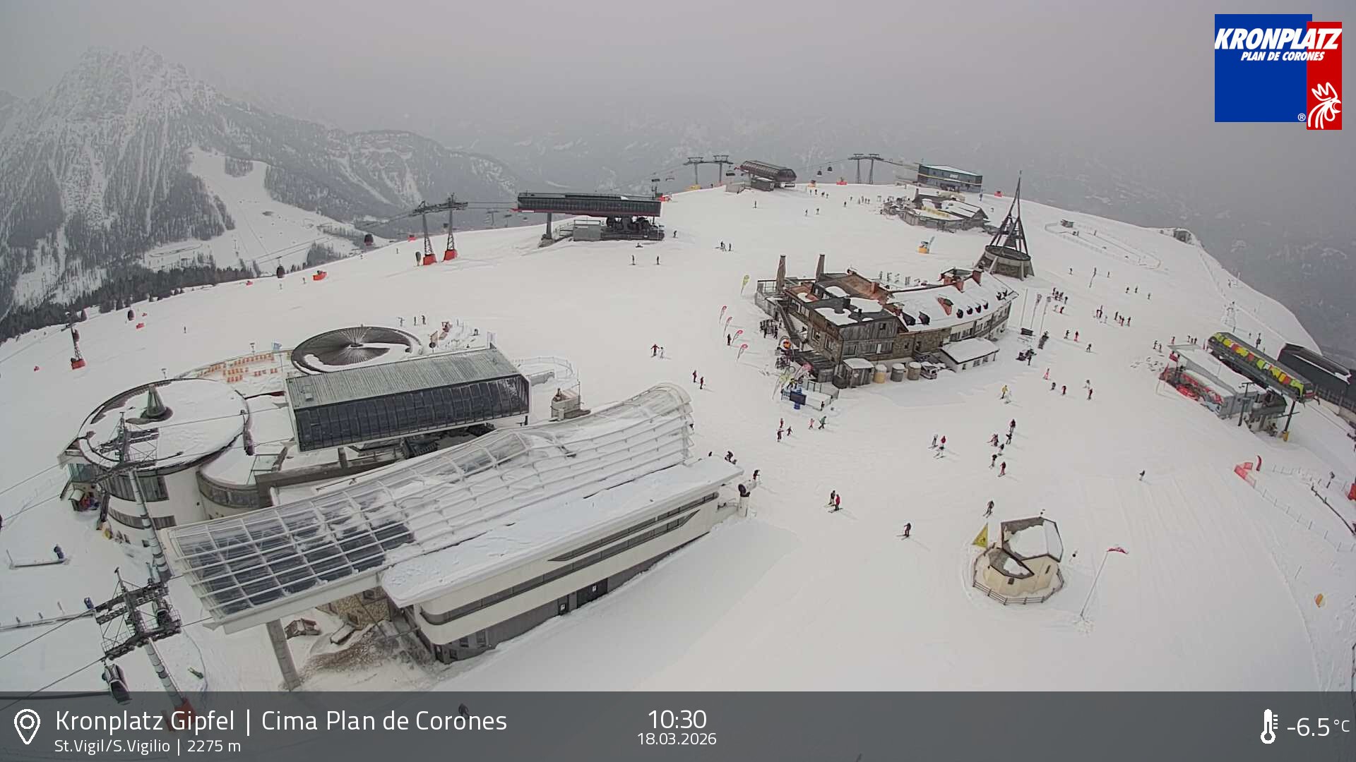 Archiv Foto Webcam Kronplatz - St. Vigil, Südtirol