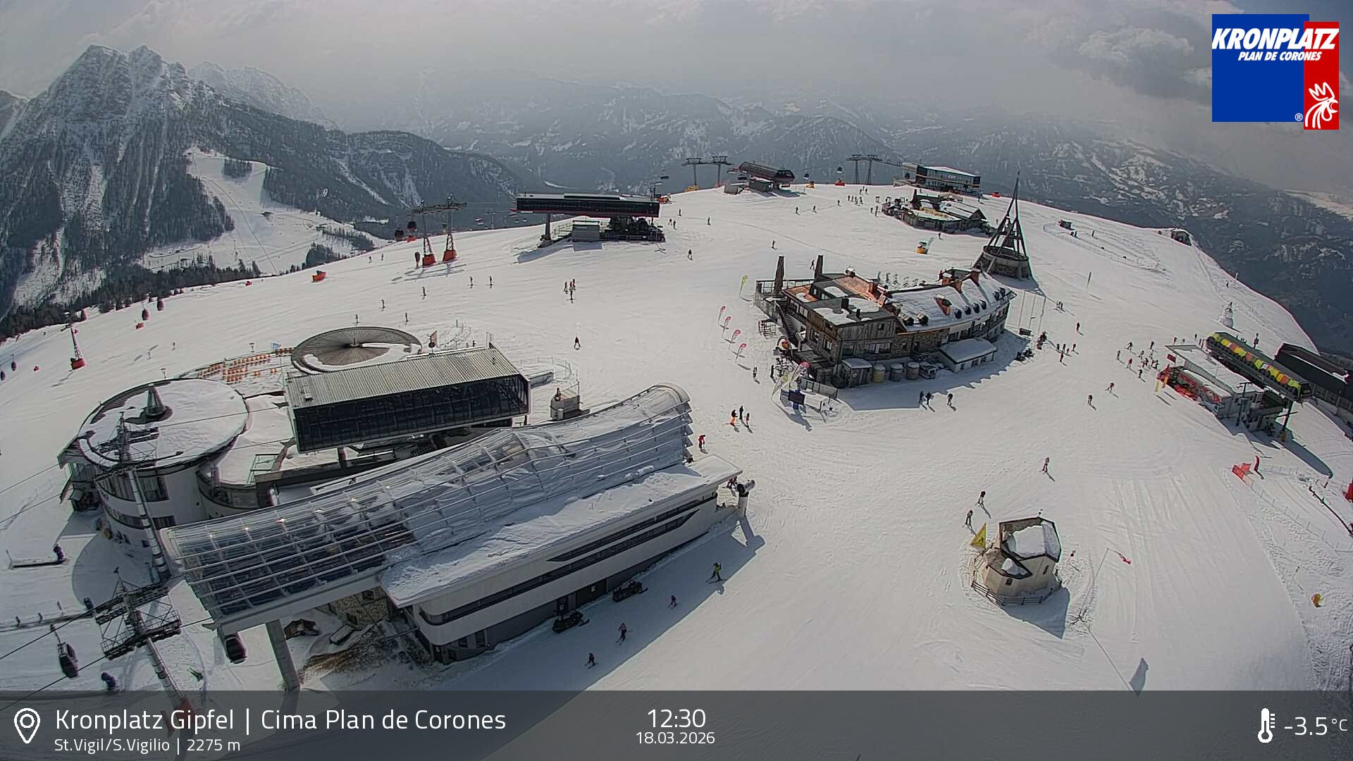 Archiv Foto Webcam Kronplatz - St. Vigil, Südtirol