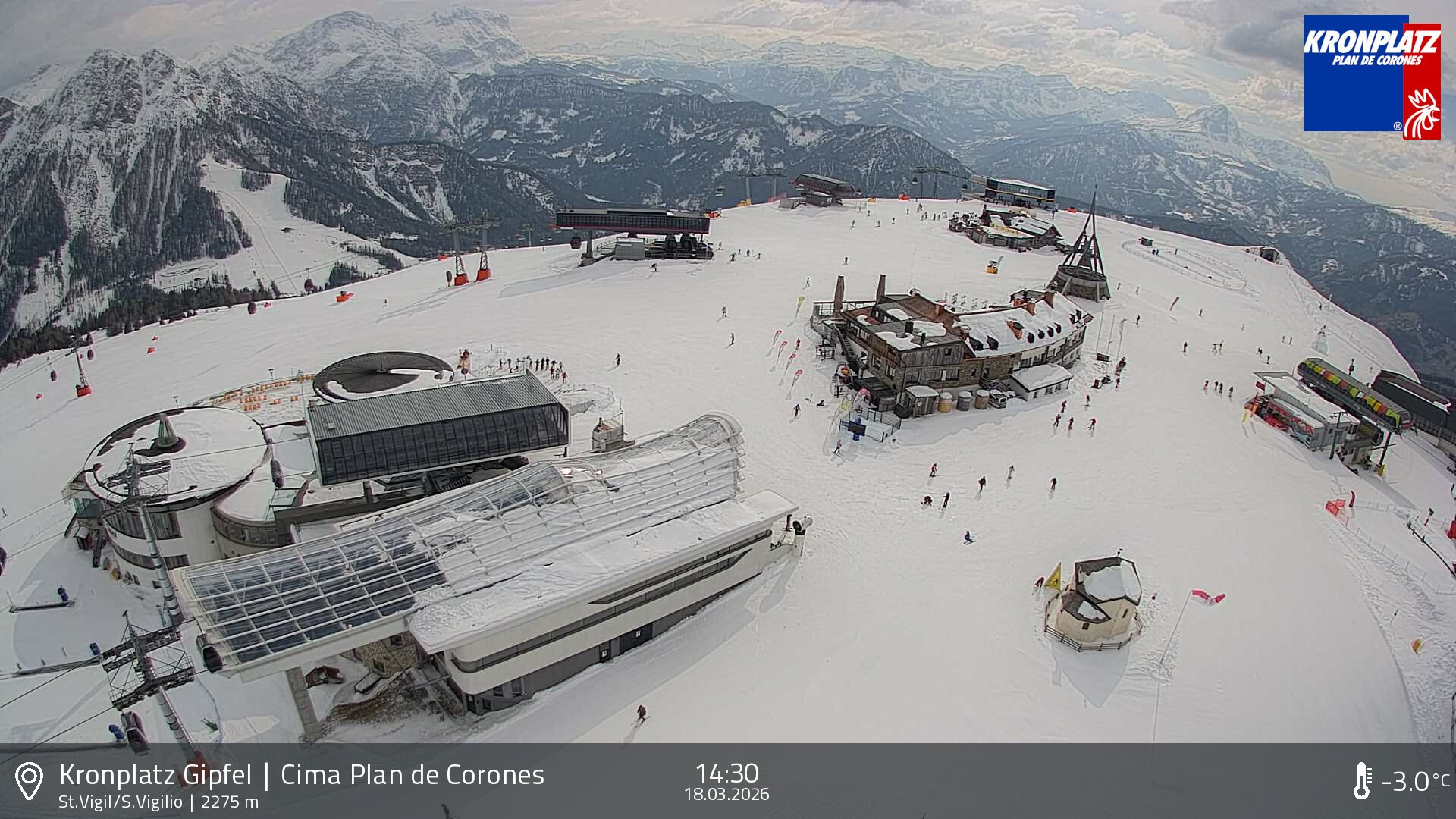 Archiv Foto Webcam Kronplatz - St. Vigil, Südtirol