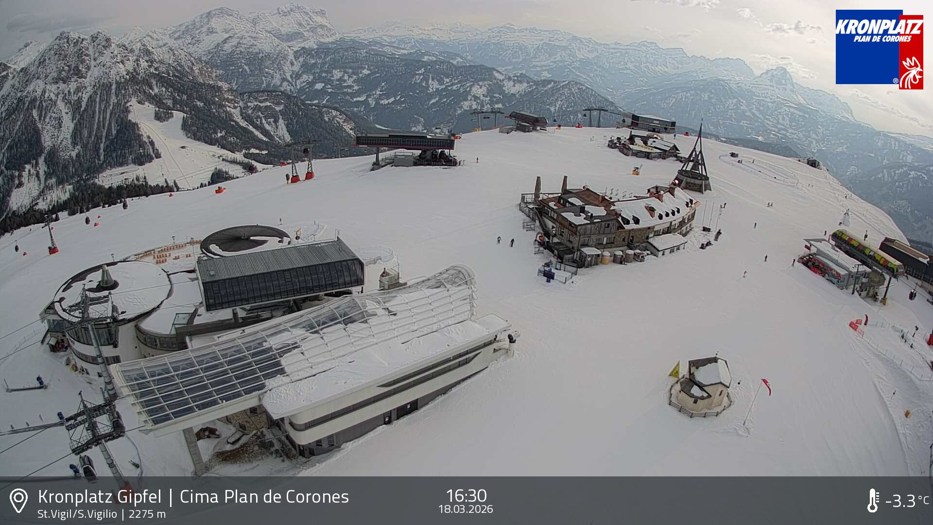 Archiv Foto Webcam Kronplatz - St. Vigil, Südtirol