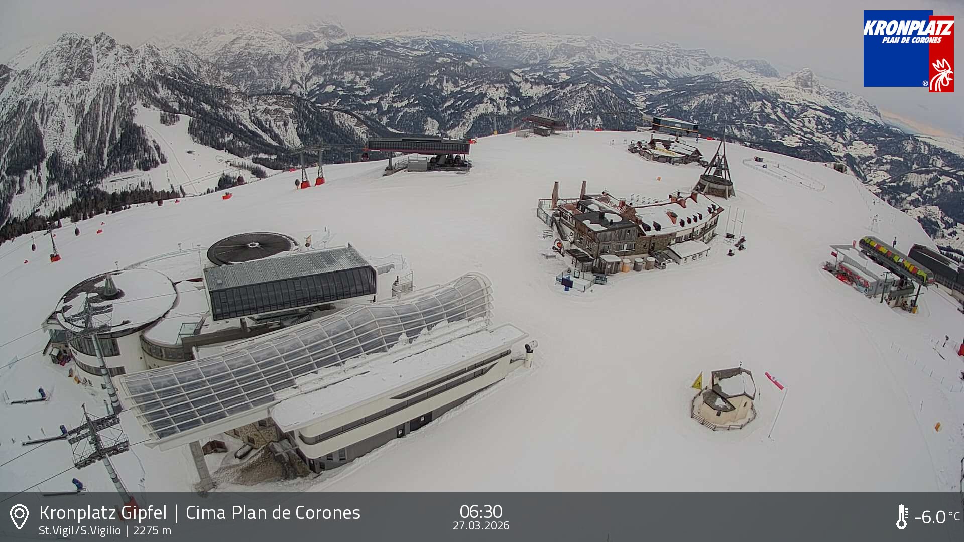 Archiv Foto Webcam Kronplatz - St. Vigil, Südtirol