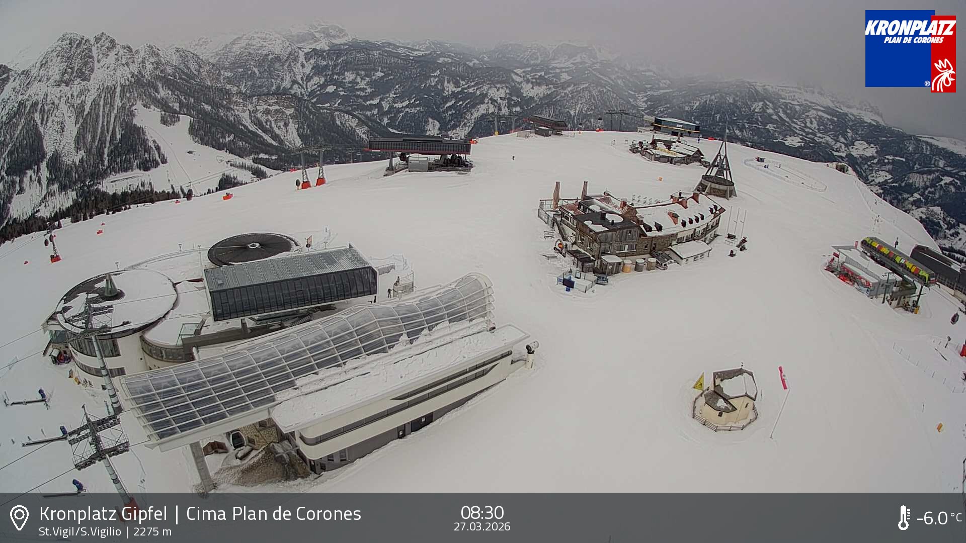 Archiv Foto Webcam Kronplatz - St. Vigil, Südtirol
