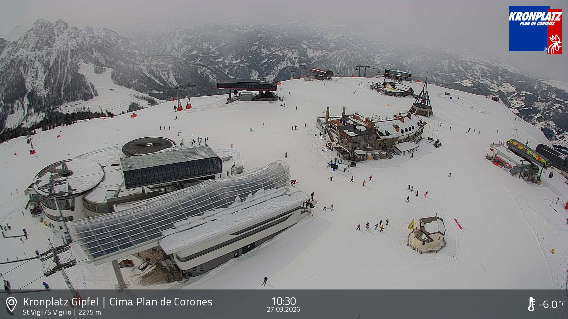 Archiv Foto Webcam Kronplatz - St. Vigil, Südtirol