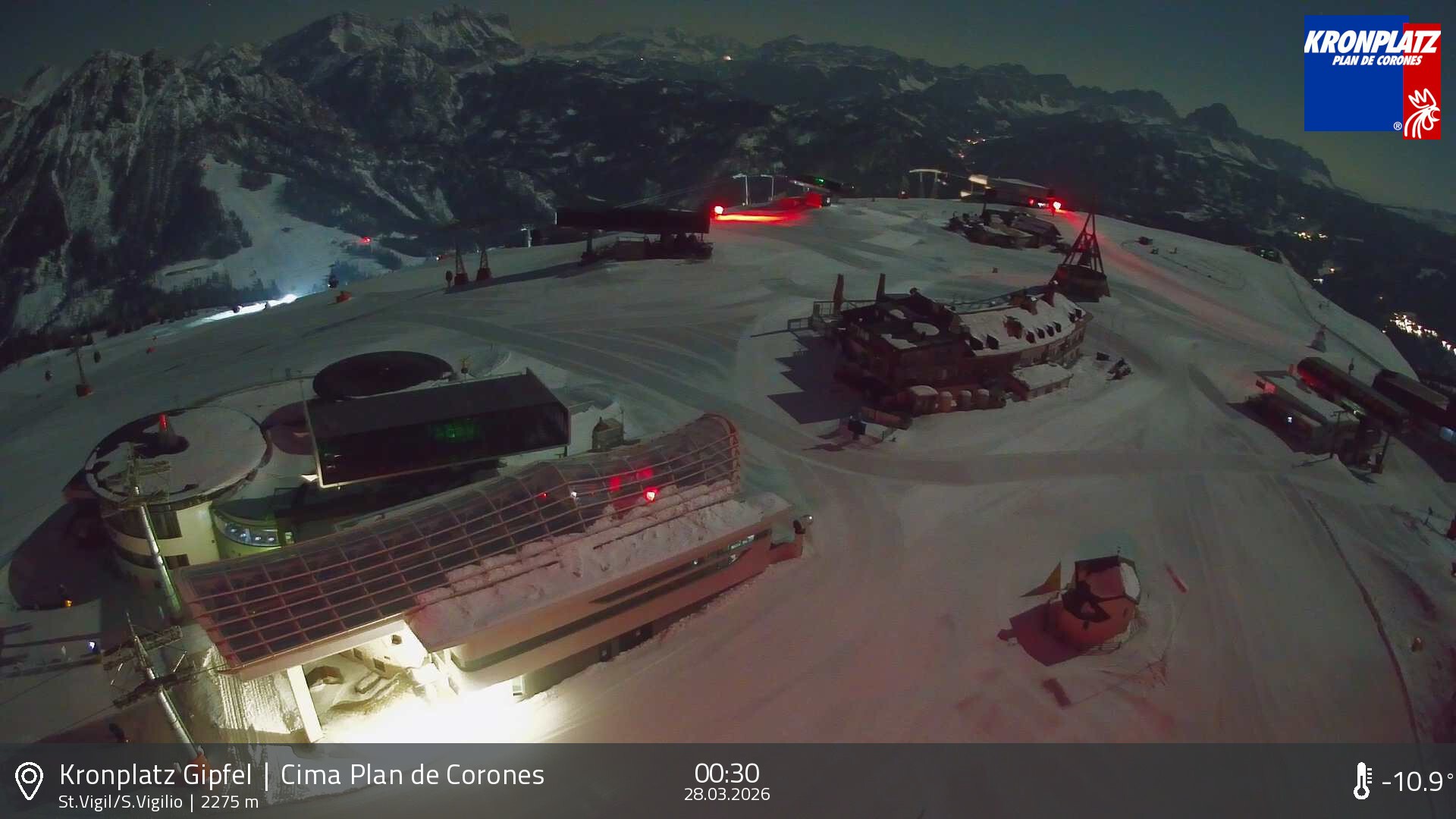Archiv Foto Webcam Kronplatz - St. Vigil, Südtirol