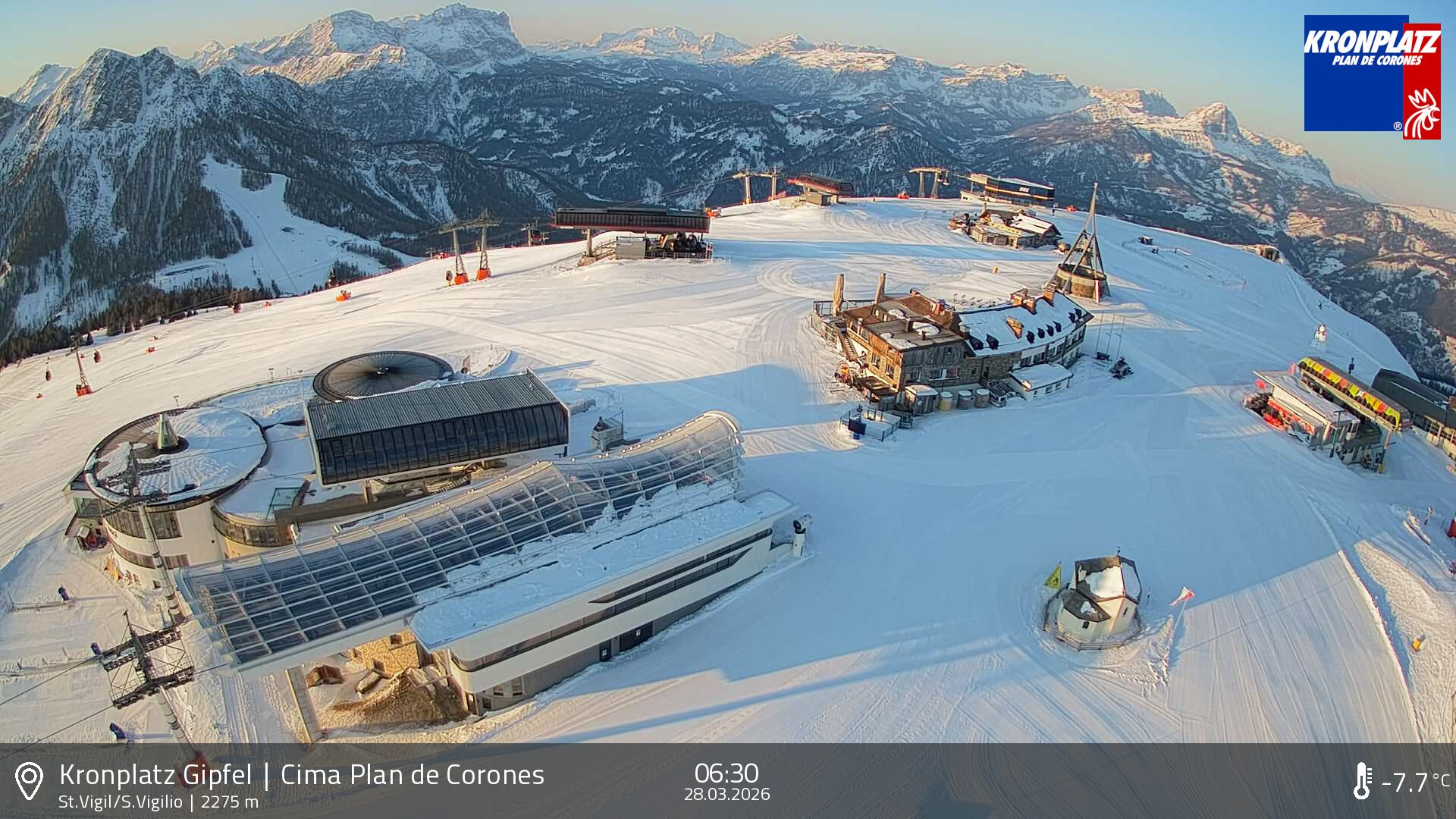 Archiv Foto Webcam Kronplatz - St. Vigil, Südtirol