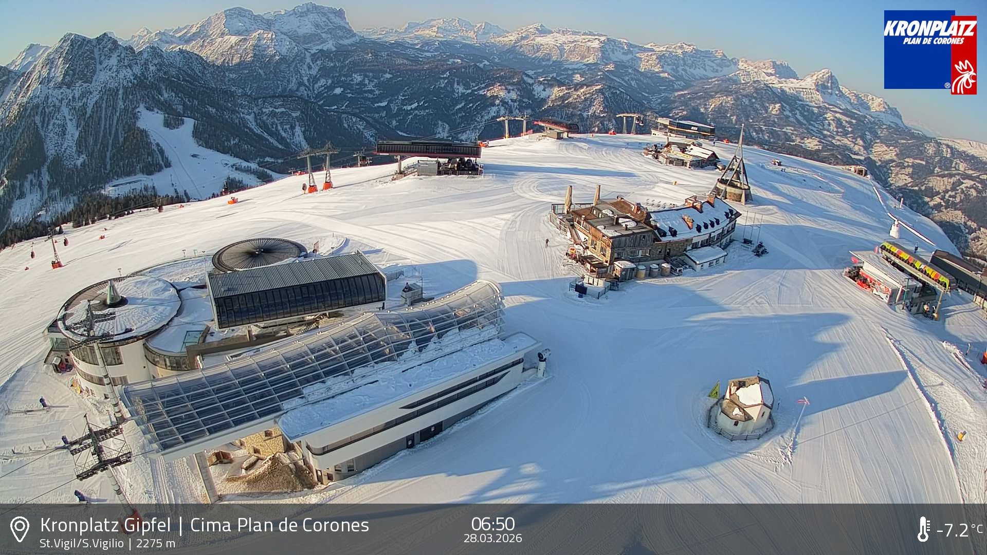 Archiv Foto Webcam Kronplatz - St. Vigil, Südtirol