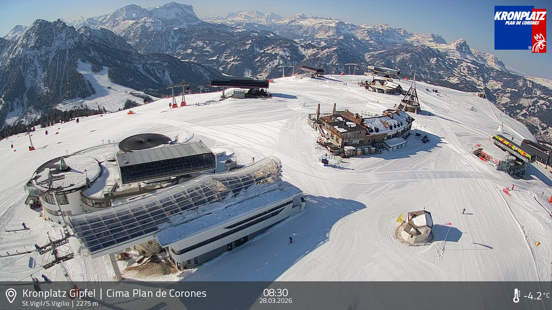 Archiv Foto Webcam Kronplatz - St. Vigil, Südtirol