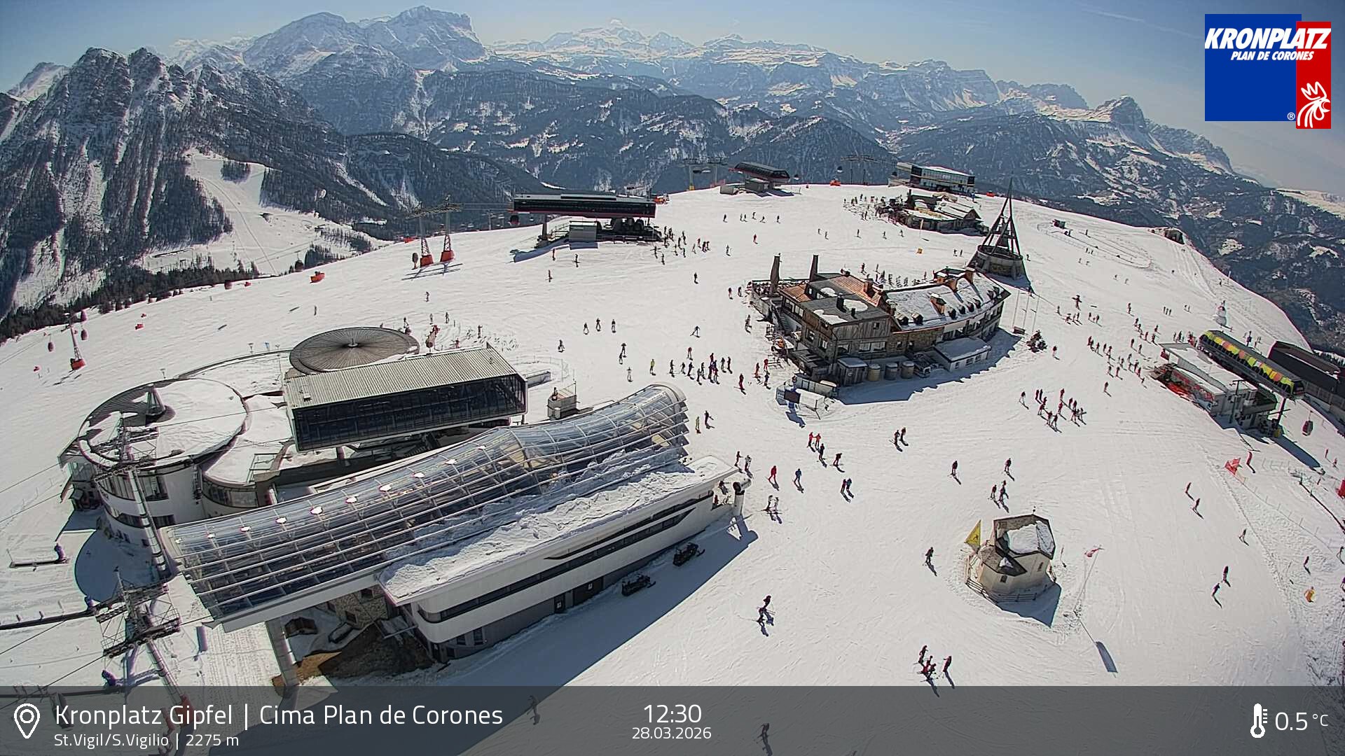 Archiv Foto Webcam Kronplatz - St. Vigil, Südtirol