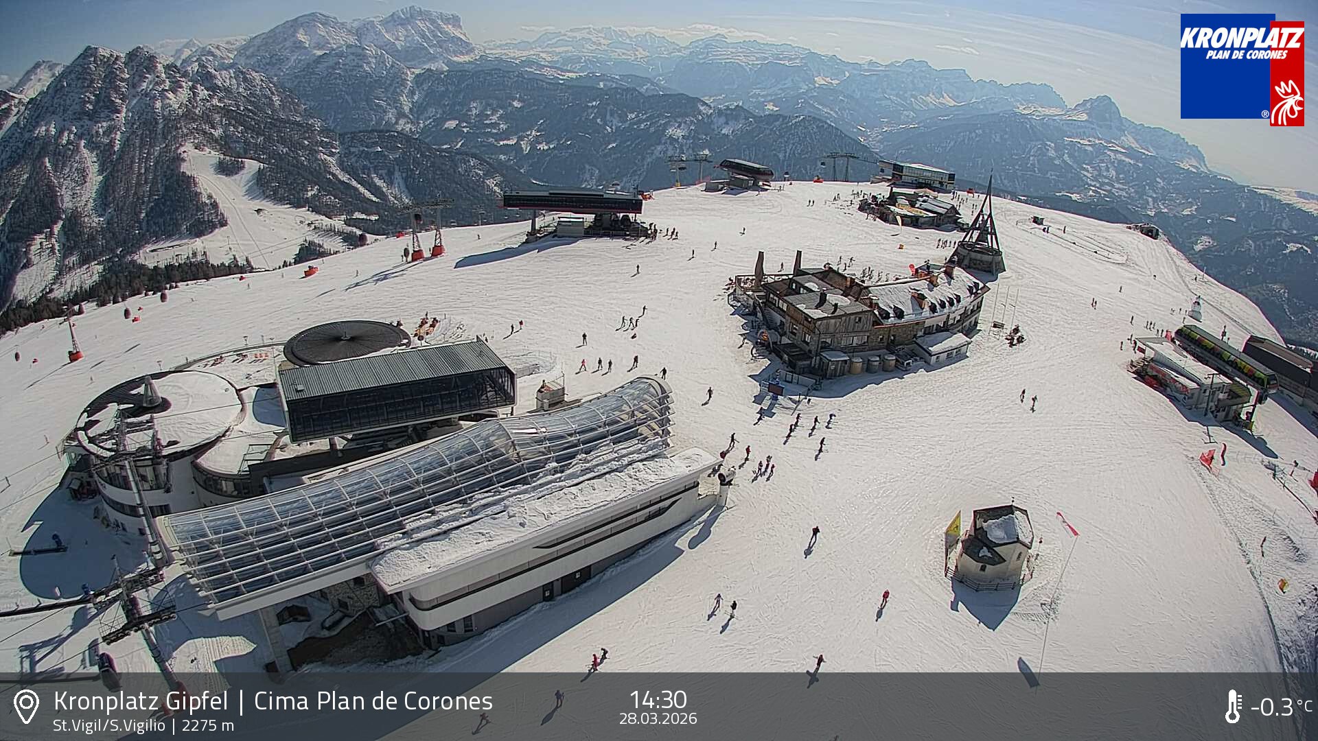Archiv Foto Webcam Kronplatz - St. Vigil, Südtirol