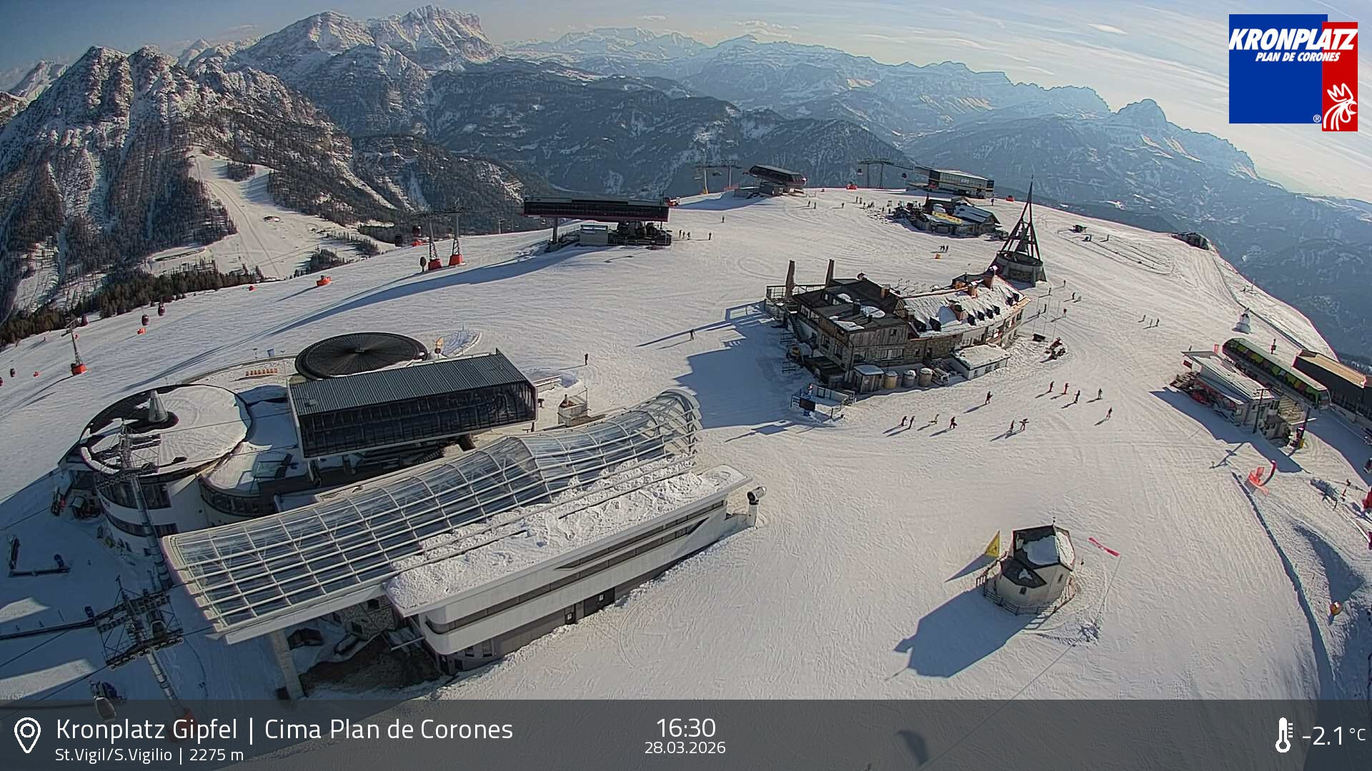 Archiv Foto Webcam Kronplatz - St. Vigil, Südtirol