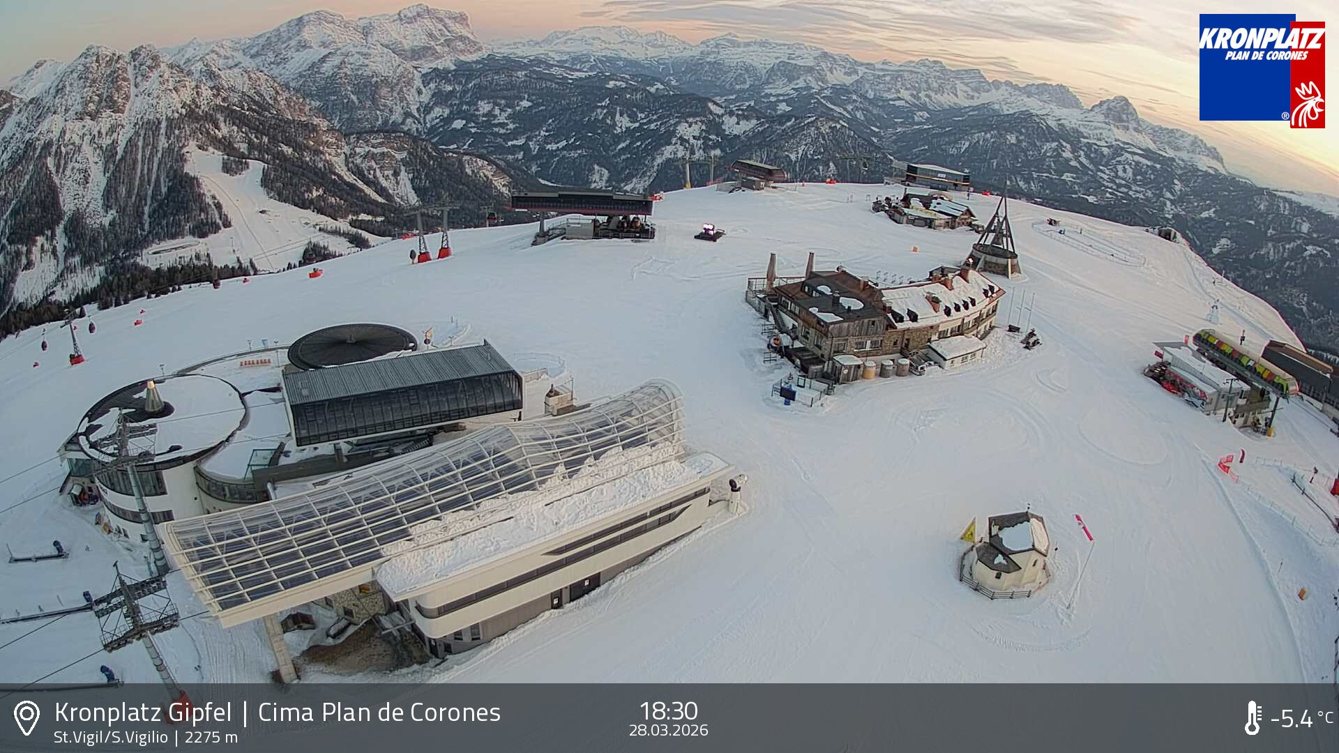 Archiv Foto Webcam Kronplatz - St. Vigil, Südtirol