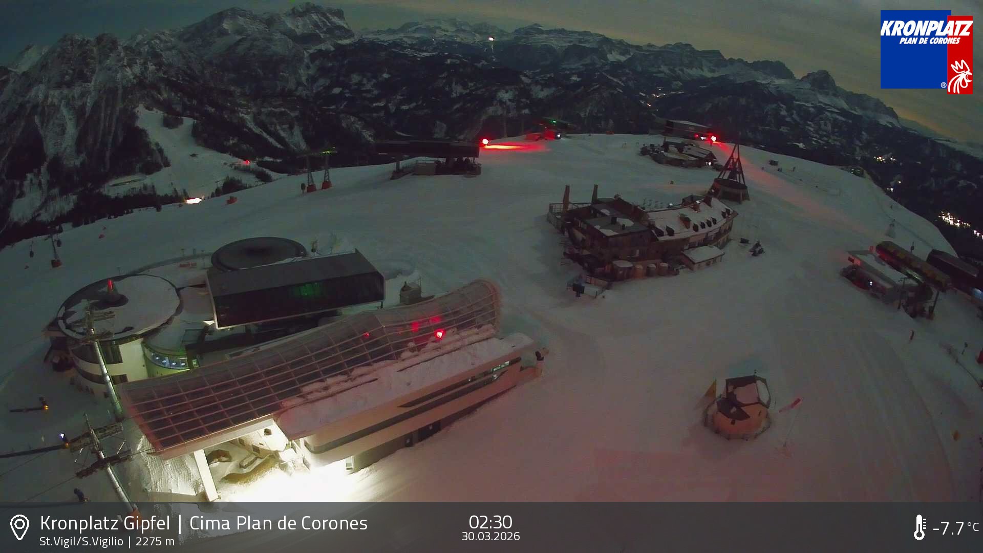 Archiv Foto Webcam Kronplatz - St. Vigil, Südtirol