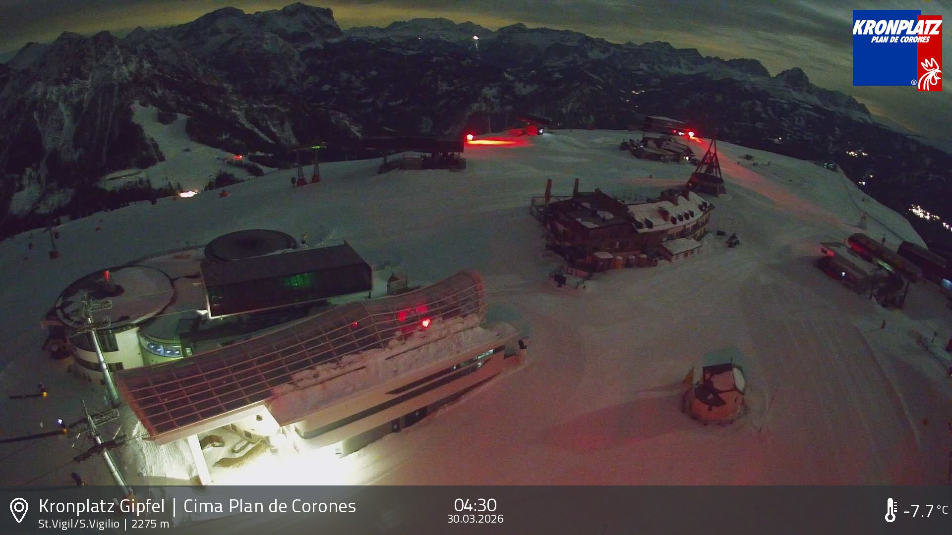 Archiv Foto Webcam Kronplatz - St. Vigil, Südtirol