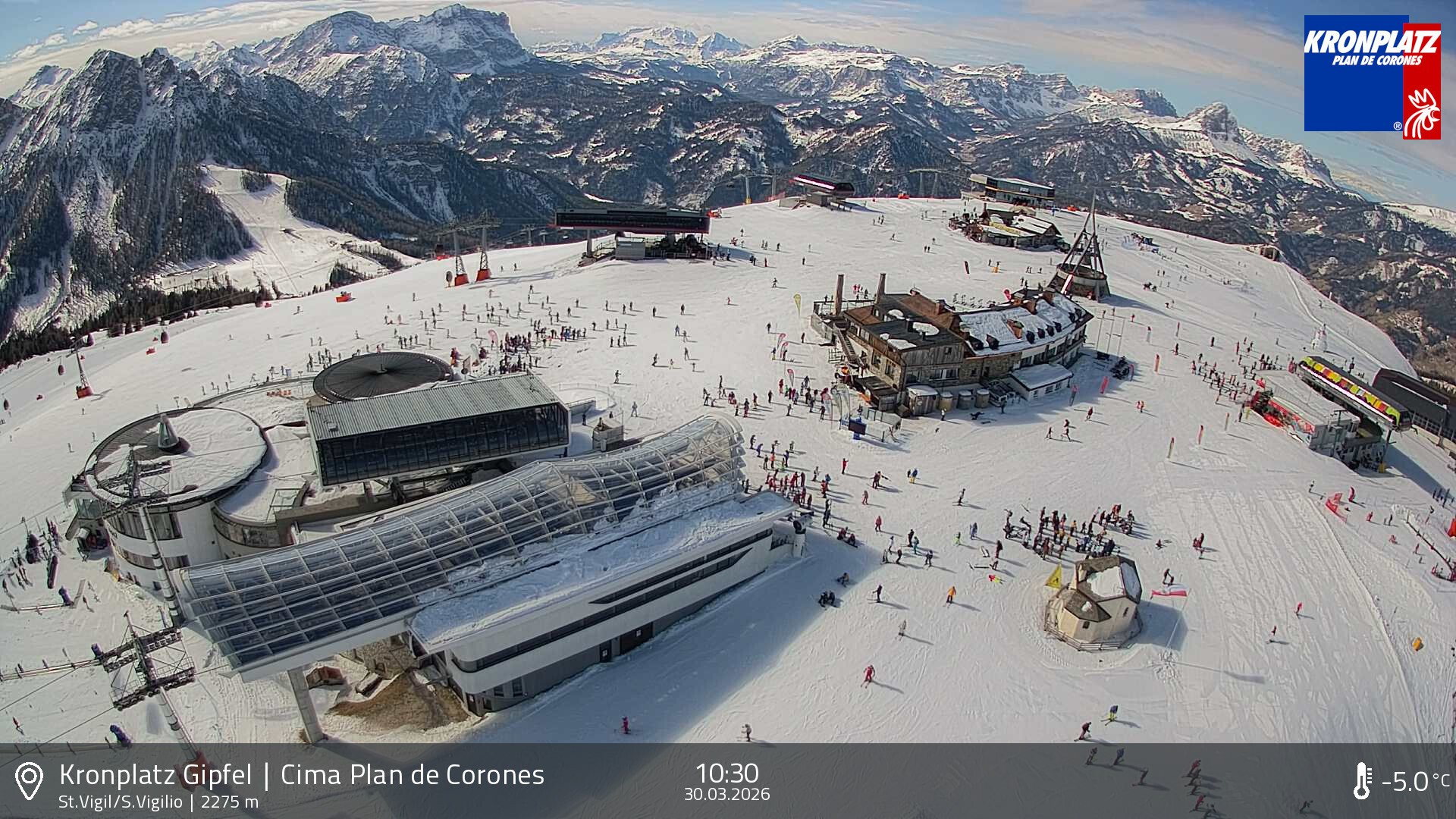Archiv Foto Webcam Kronplatz - St. Vigil, Südtirol