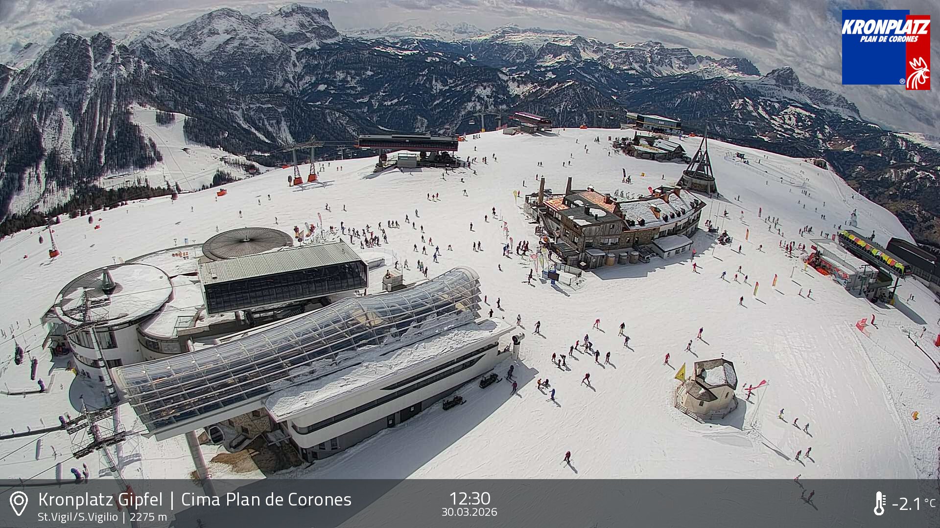 Archiv Foto Webcam Kronplatz - St. Vigil, Südtirol