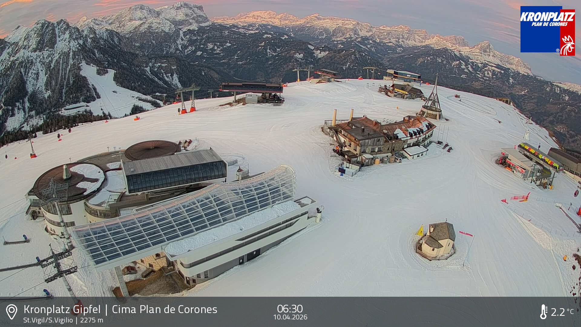 Archiv Foto Webcam Kronplatz - St. Vigil, Südtirol