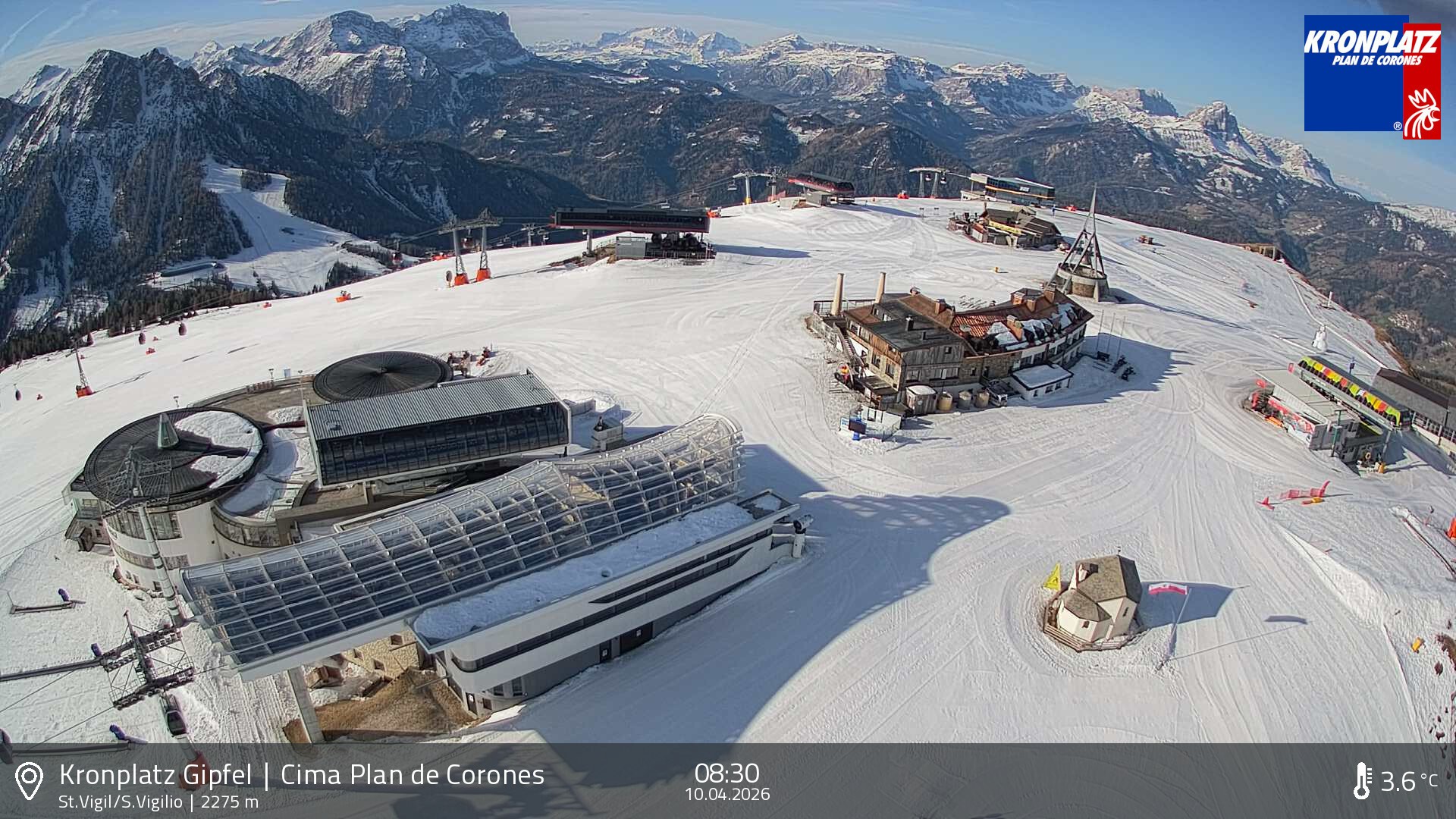 Archiv Foto Webcam Kronplatz - St. Vigil, Südtirol