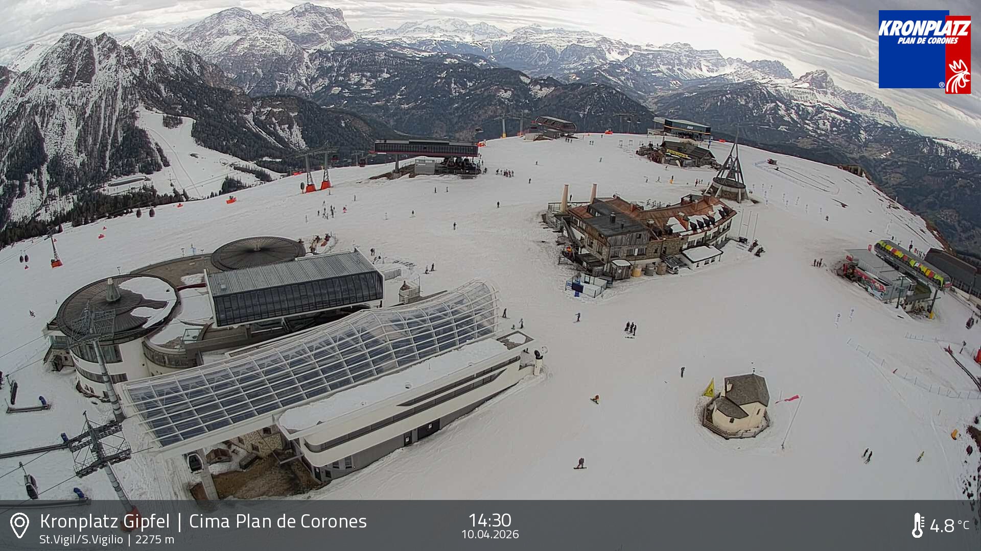 Archiv Foto Webcam Kronplatz - St. Vigil, Südtirol