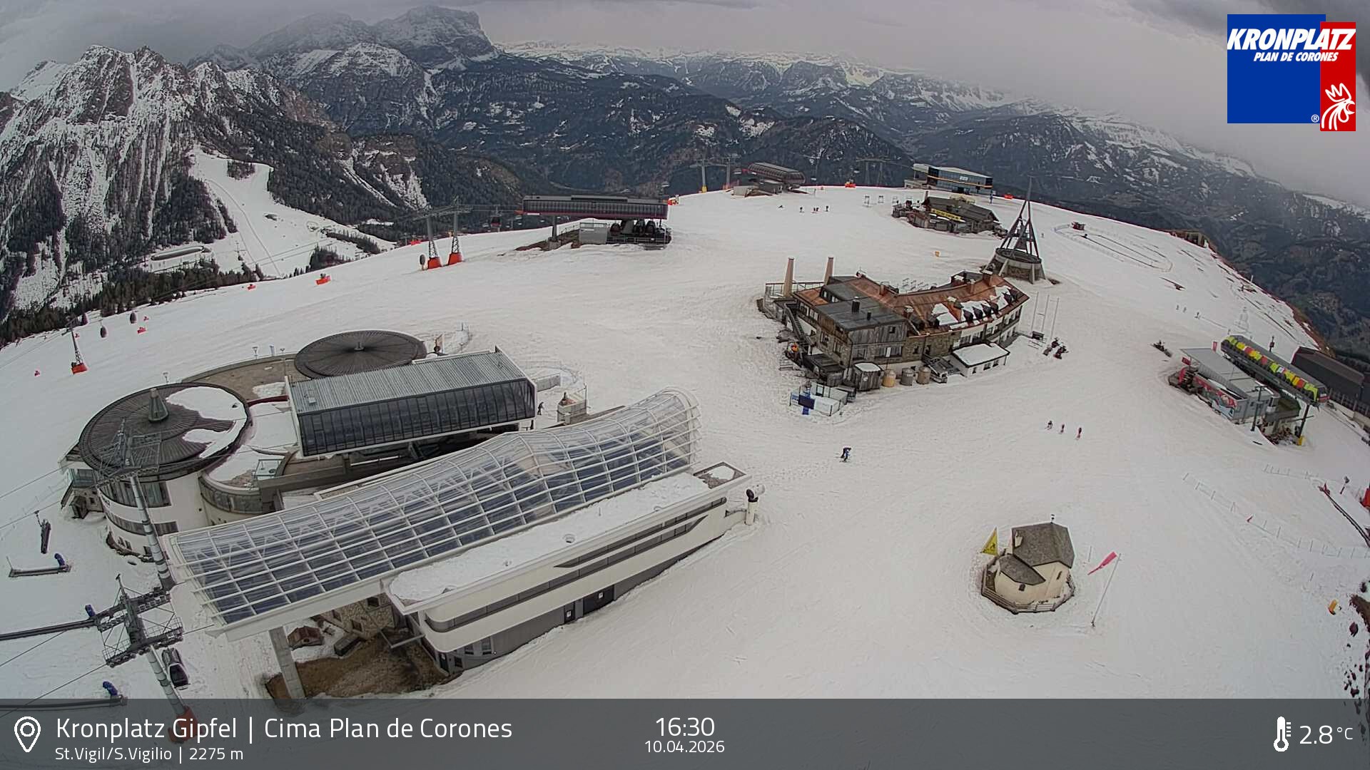 Archiv Foto Webcam Kronplatz - St. Vigil, Südtirol