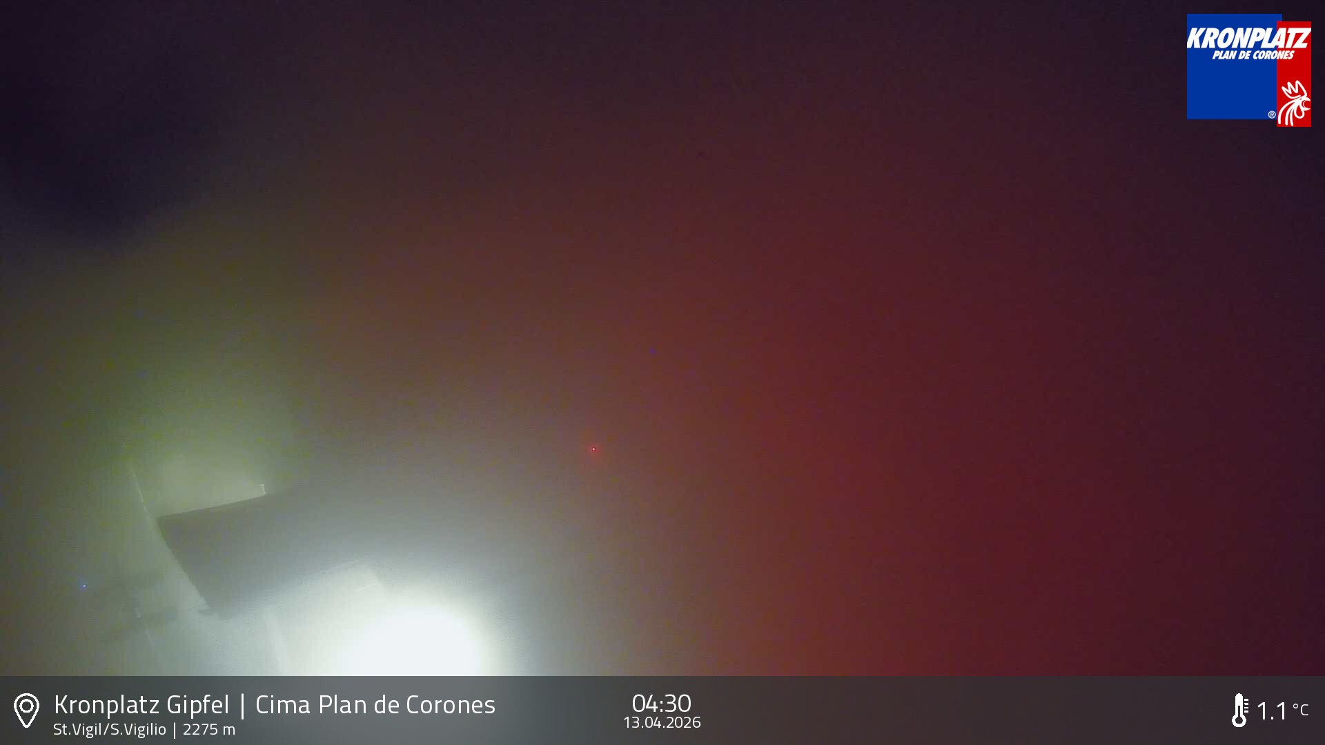 Archived image Webcam Kronplatz - San Vigilio, South Tyrol