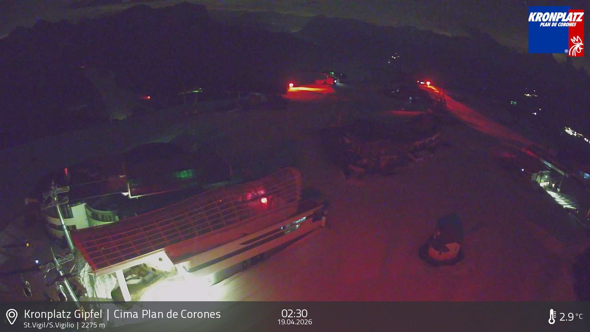 Archived image Webcam Kronplatz - San Vigilio, South Tyrol