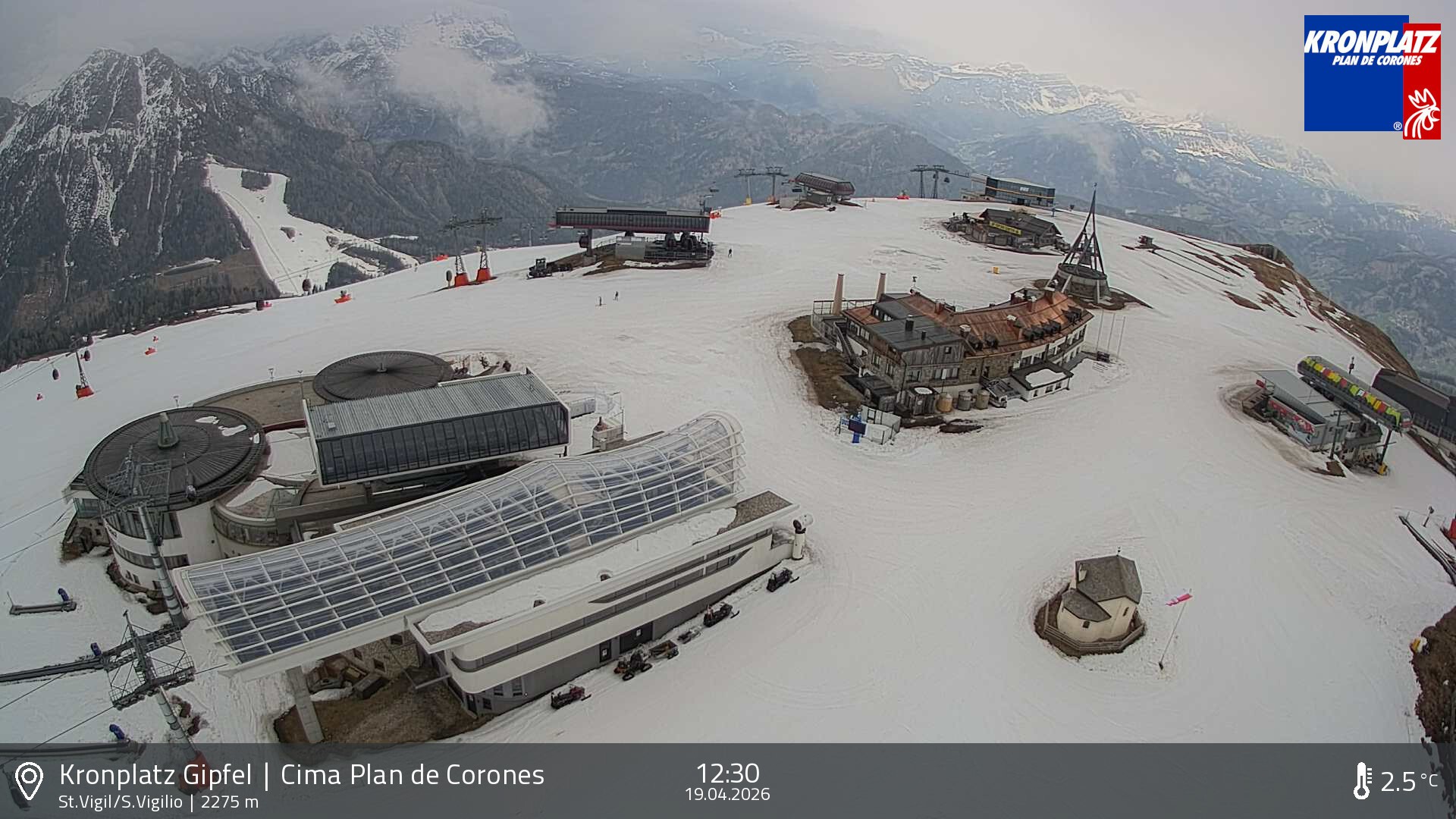 Archiv Foto Webcam Kronplatz - St. Vigil, Südtirol