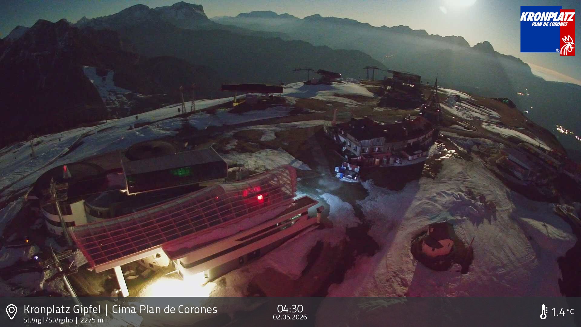 Archiv Foto Webcam Kronplatz - St. Vigil, Südtirol