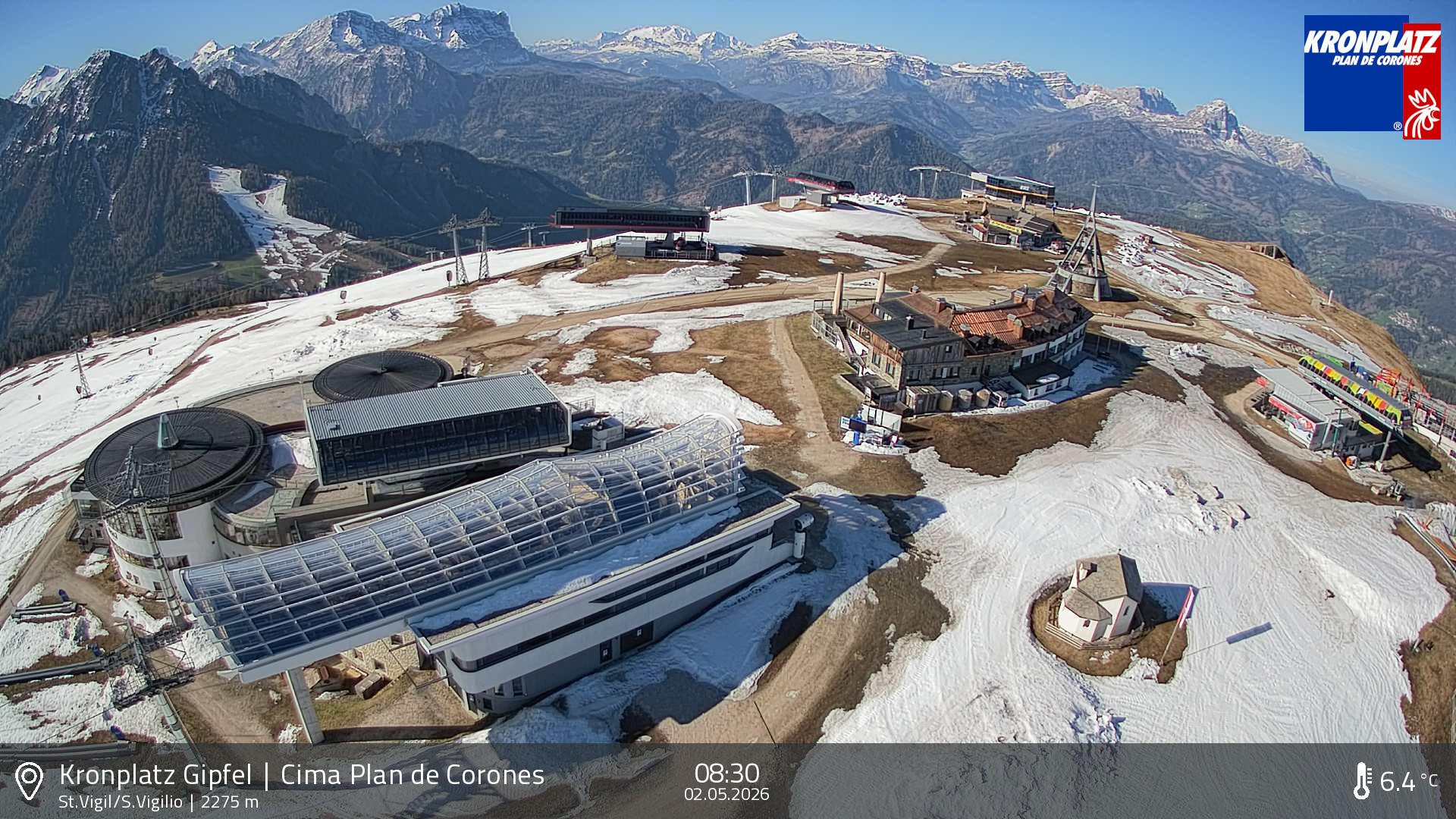 Archiv Foto Webcam Kronplatz - St. Vigil, Südtirol