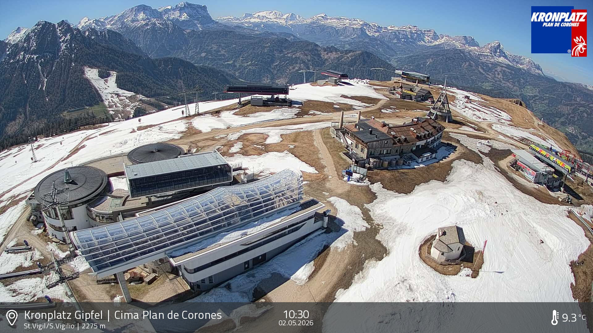 Archiv Foto Webcam Kronplatz - St. Vigil, Südtirol
