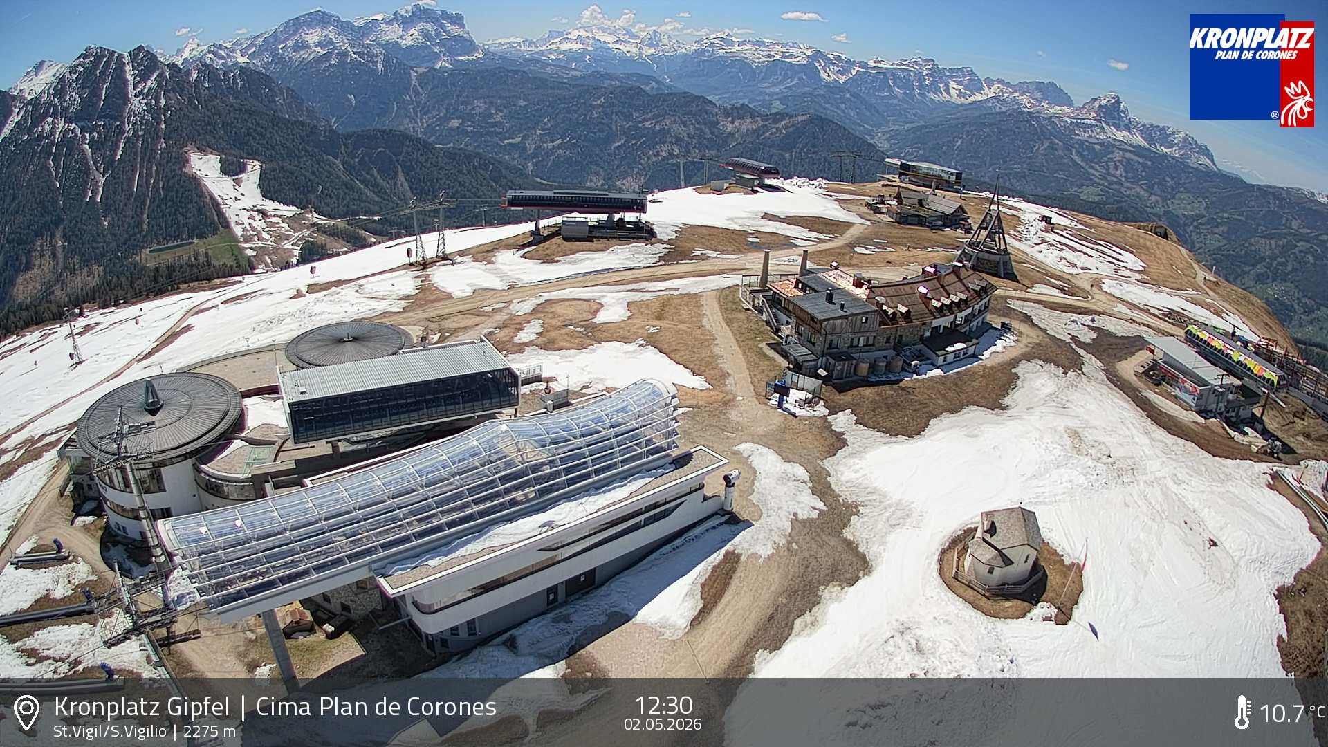 Archiv Foto Webcam Kronplatz - St. Vigil, Südtirol