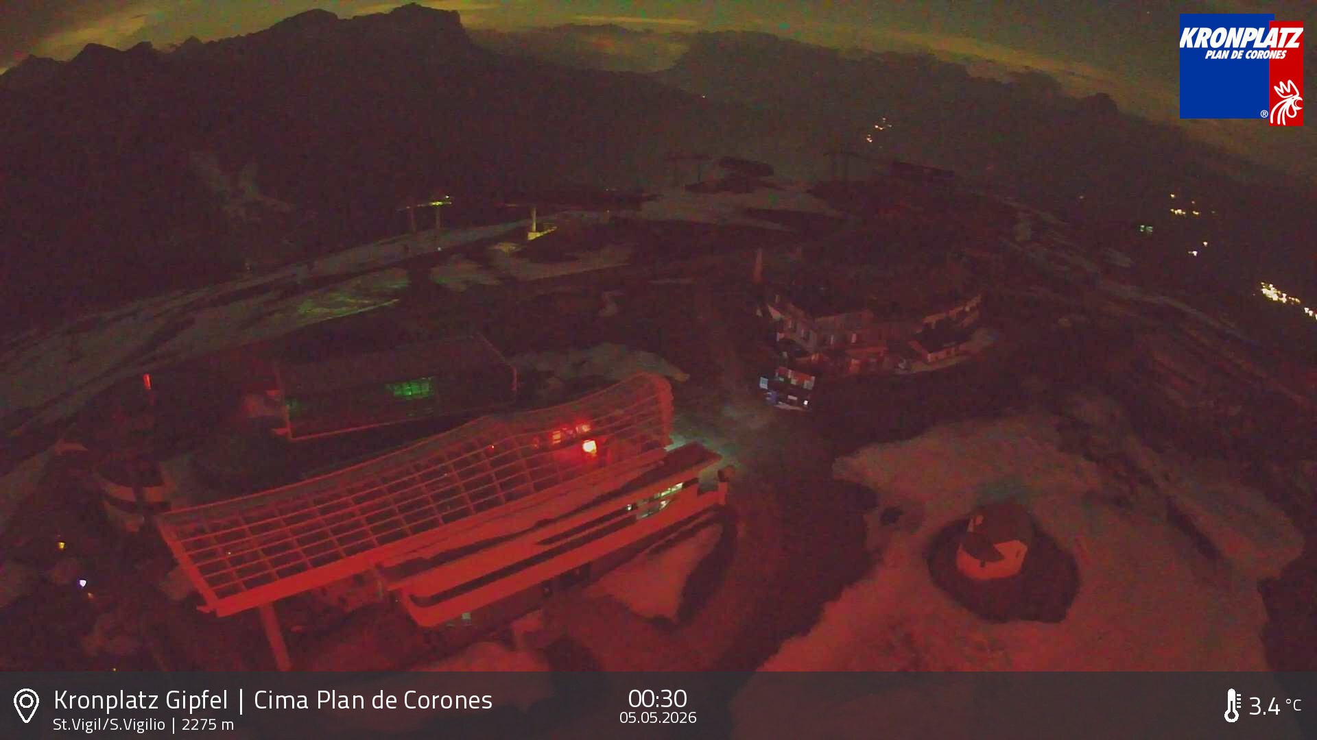 Archived image Webcam Kronplatz - San Vigilio, South Tyrol