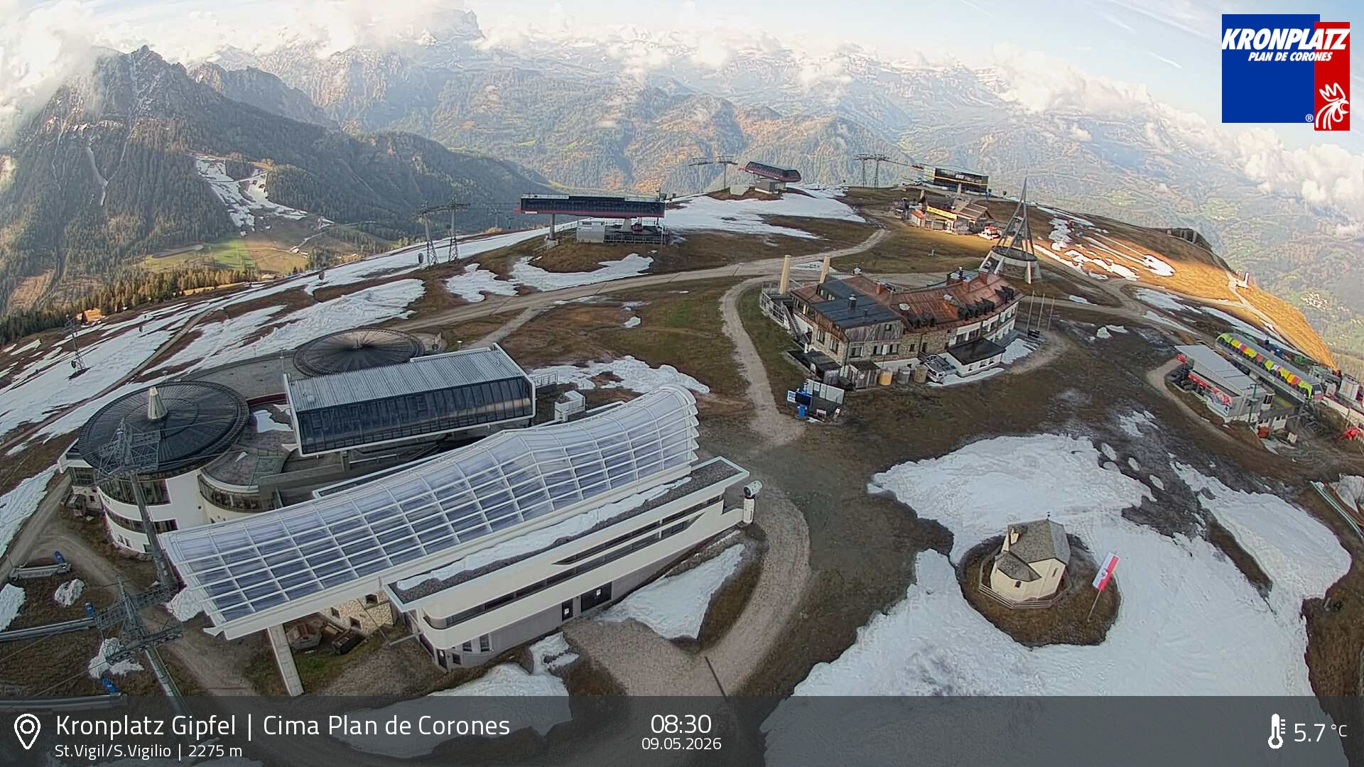 Archiv Foto Webcam Kronplatz - St. Vigil, Südtirol