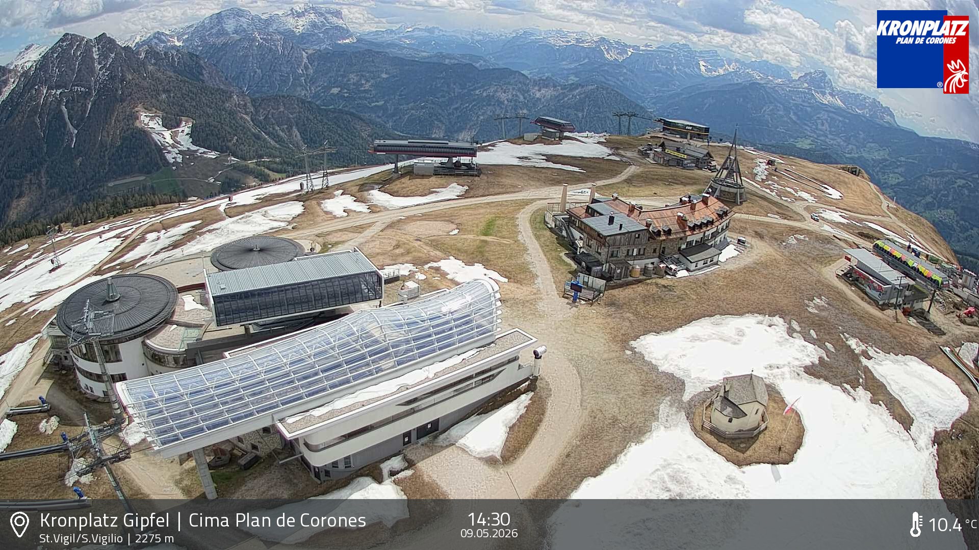 Archiv Foto Webcam Kronplatz - St. Vigil, Südtirol