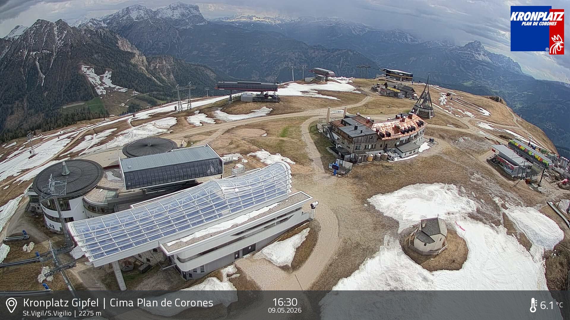 Archiv Foto Webcam Kronplatz - St. Vigil, Südtirol