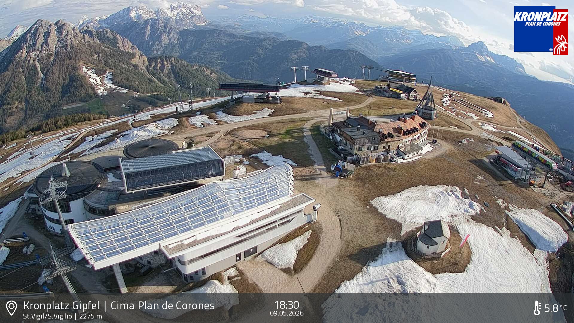 Archiv Foto Webcam Kronplatz - St. Vigil, Südtirol
