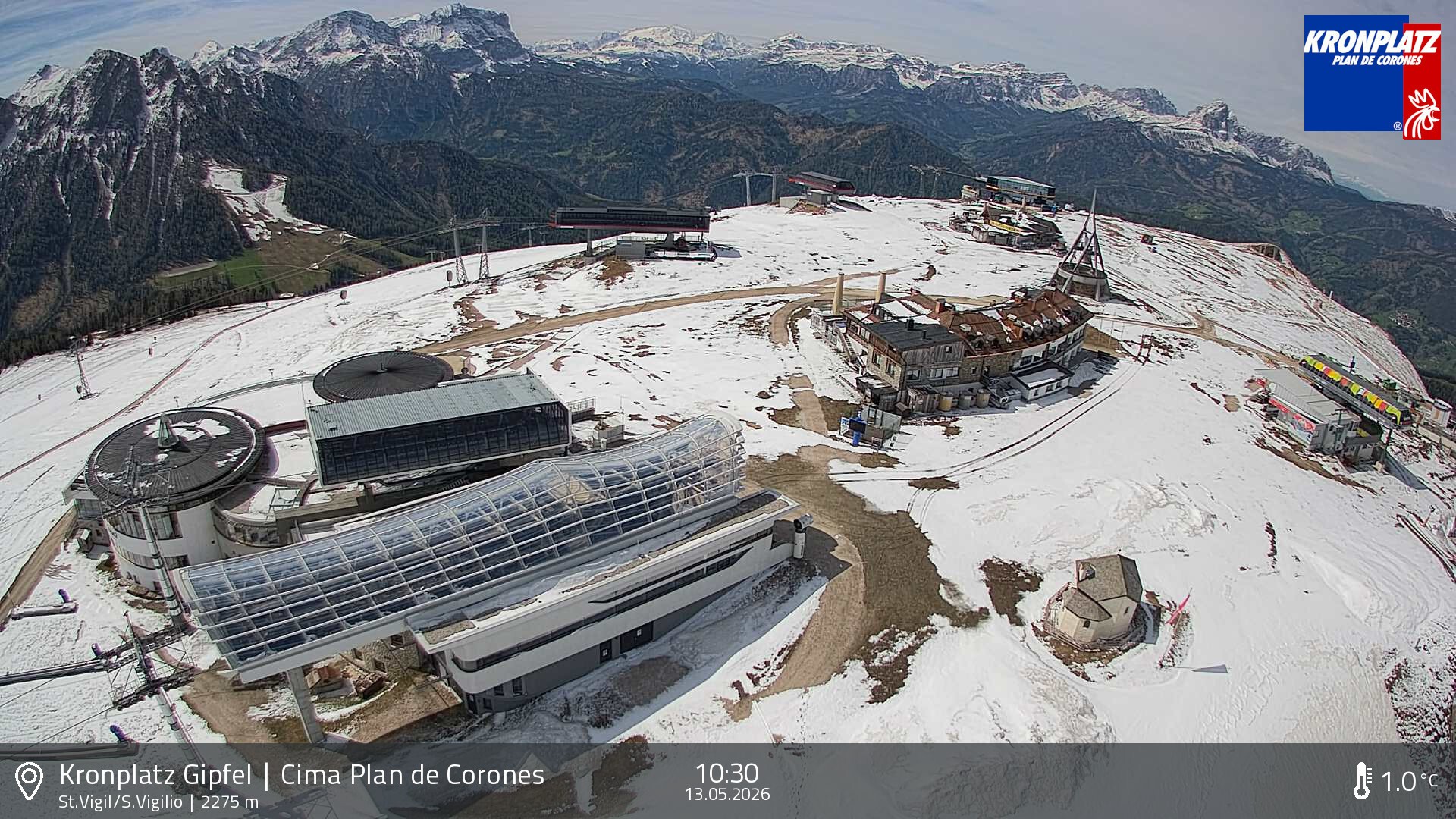 Archiv Foto Webcam Kronplatz - St. Vigil, Südtirol