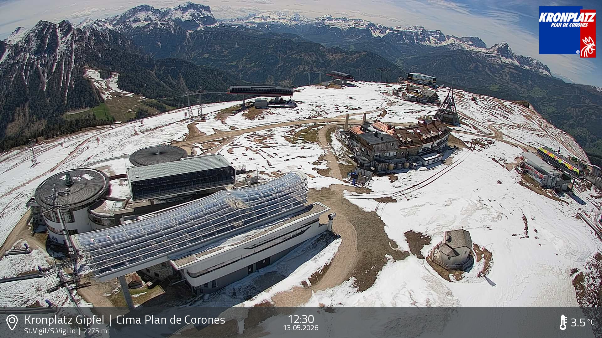 Archiv Foto Webcam Kronplatz - St. Vigil, Südtirol