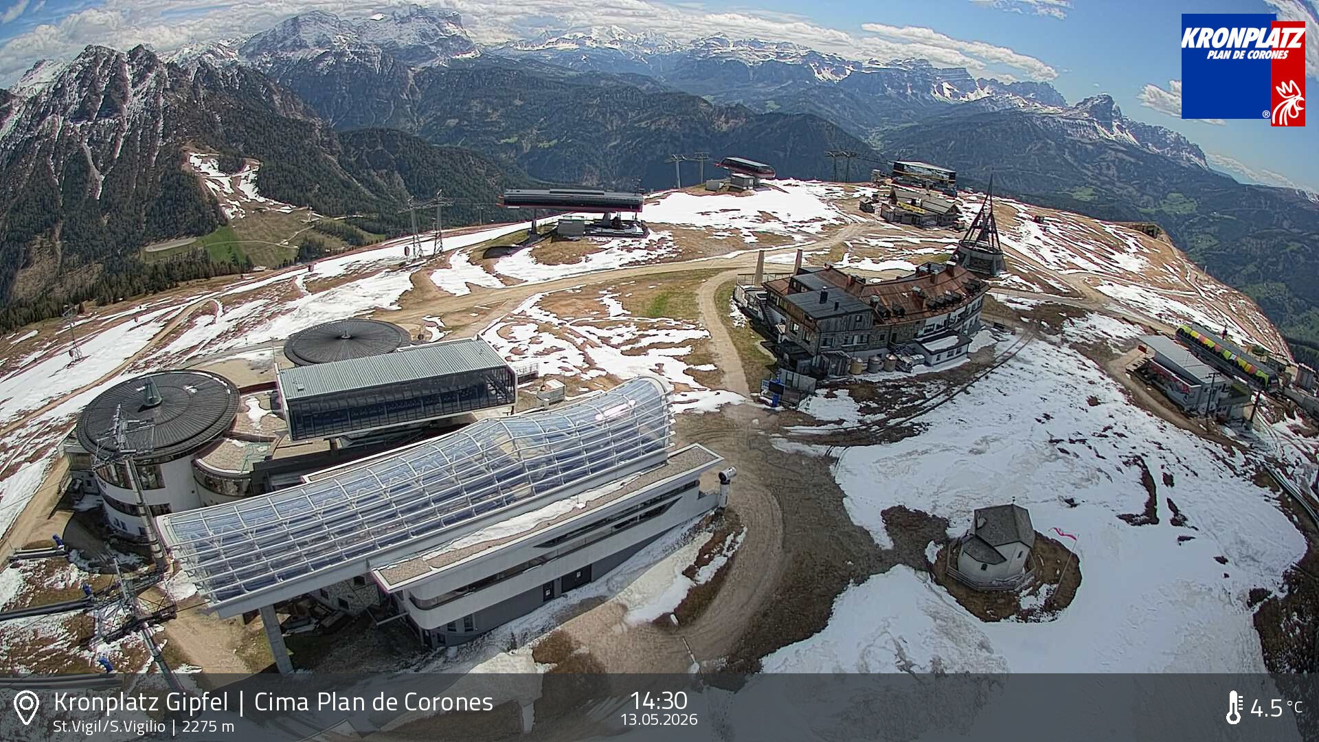 Archiv Foto Webcam Kronplatz - St. Vigil, Südtirol