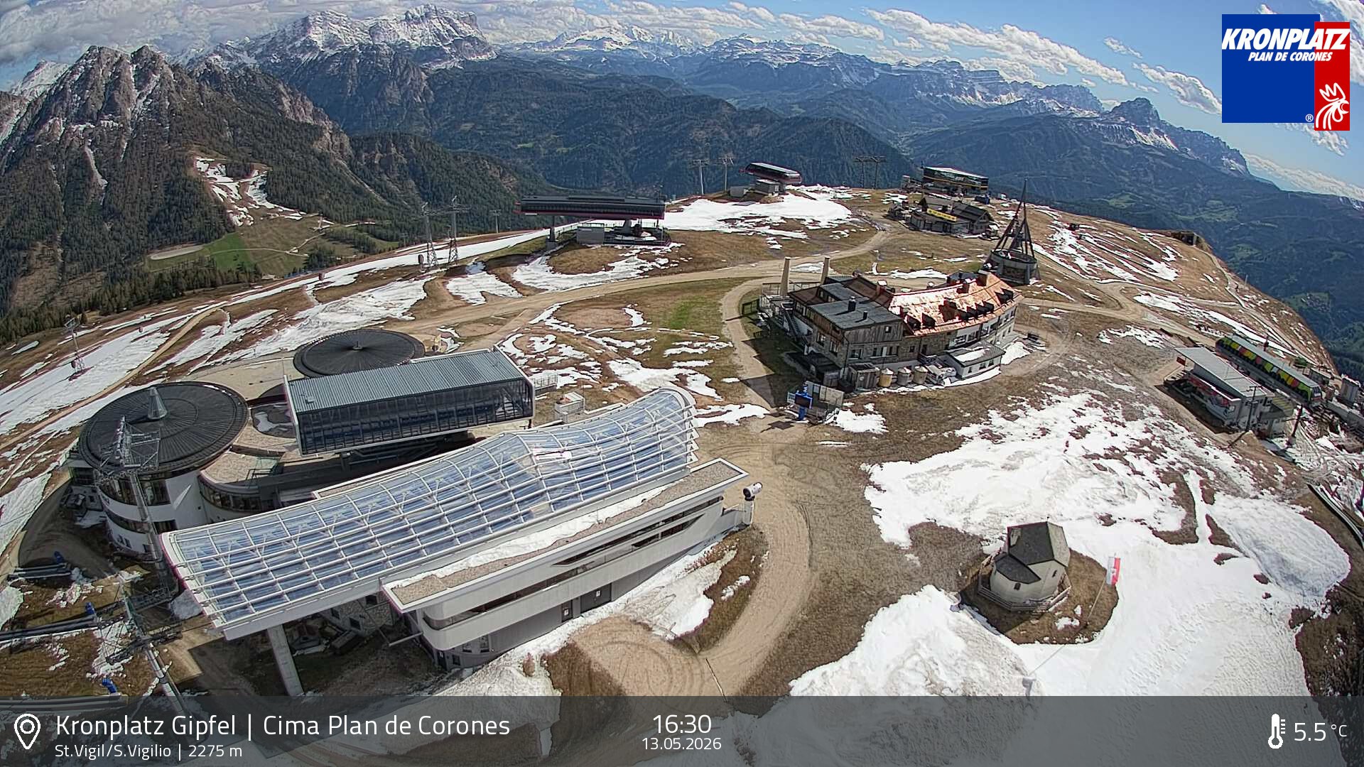 Archiv Foto Webcam Kronplatz - St. Vigil, Südtirol